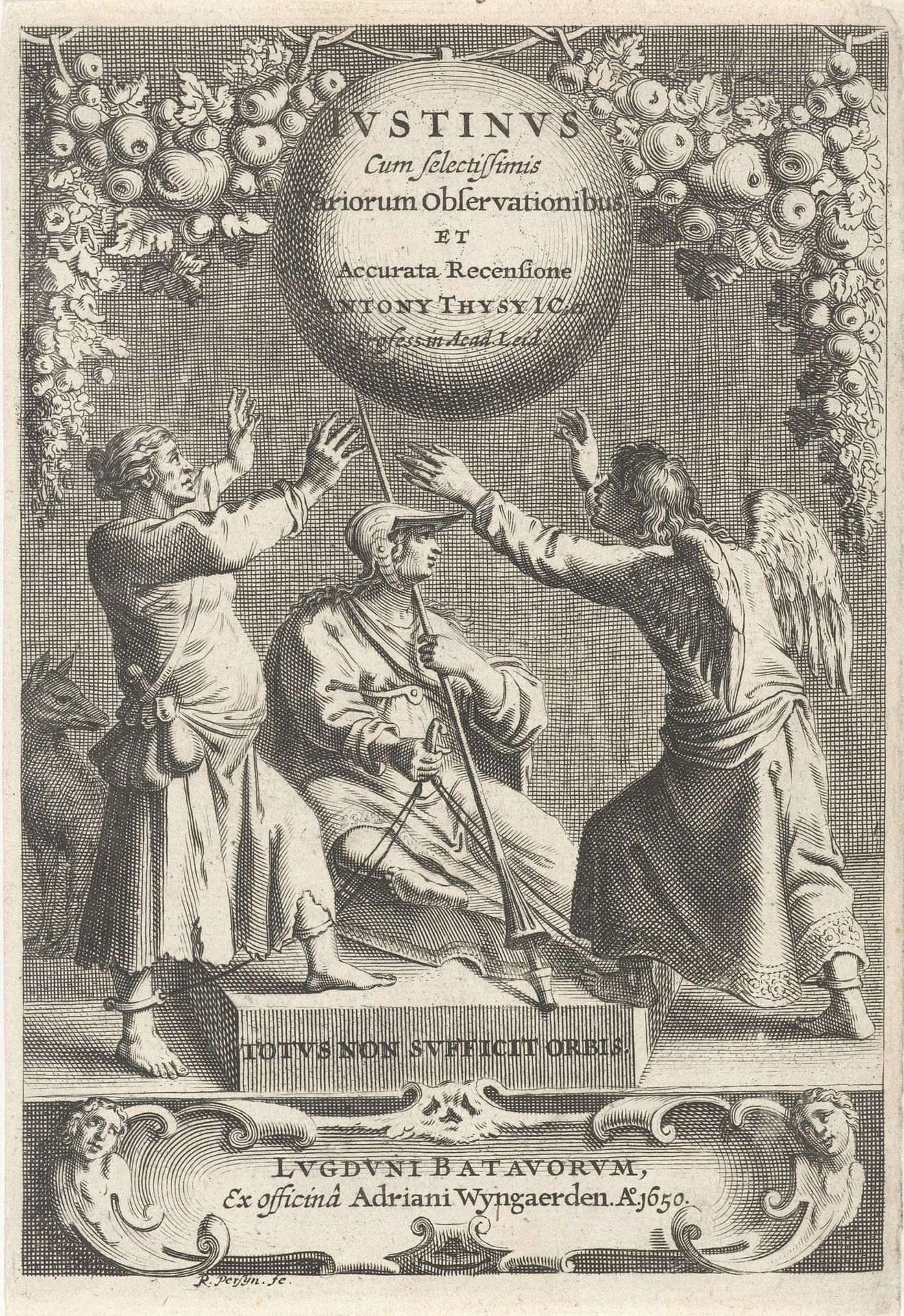Minerva en twee geketende figuren by Reinier van Persijn