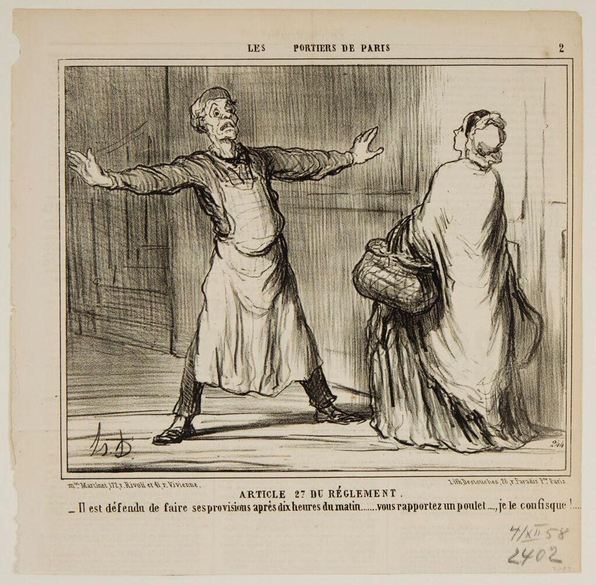 Article 27 of the Regulations by Honoré Daumier