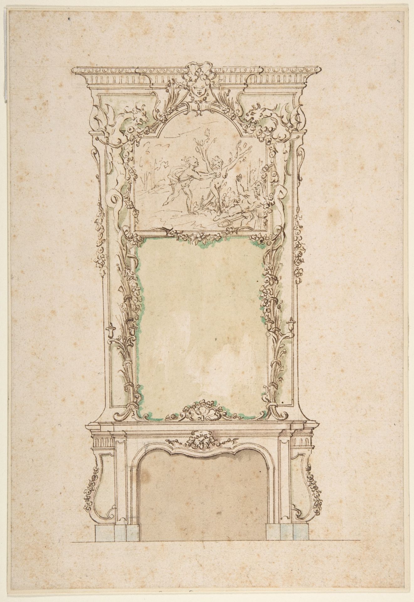 Design for Chimney Piece by Anonymous