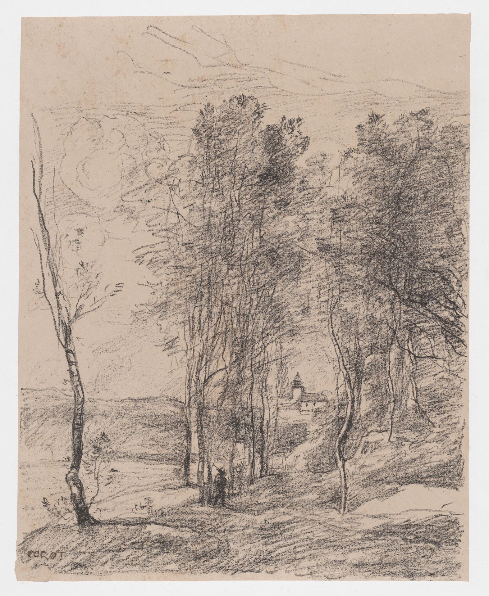 The Belfry of St.-Nicolas-les-Arras by Camille Corot