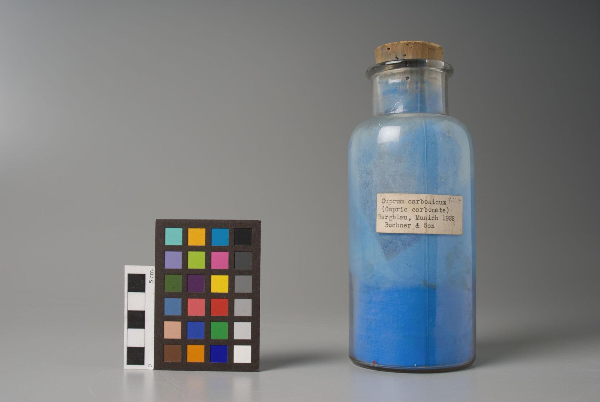 Cuprum carbonicum (Cupric carbonate), Bergblau by Manufactured by Buchner & Sohn