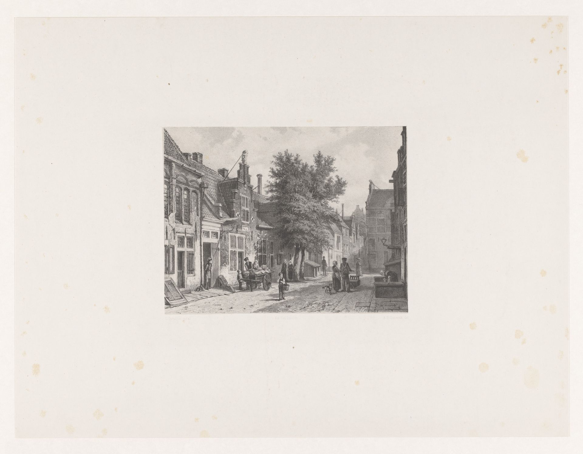 Dorpsstraat by Adolf Carel Nunnink