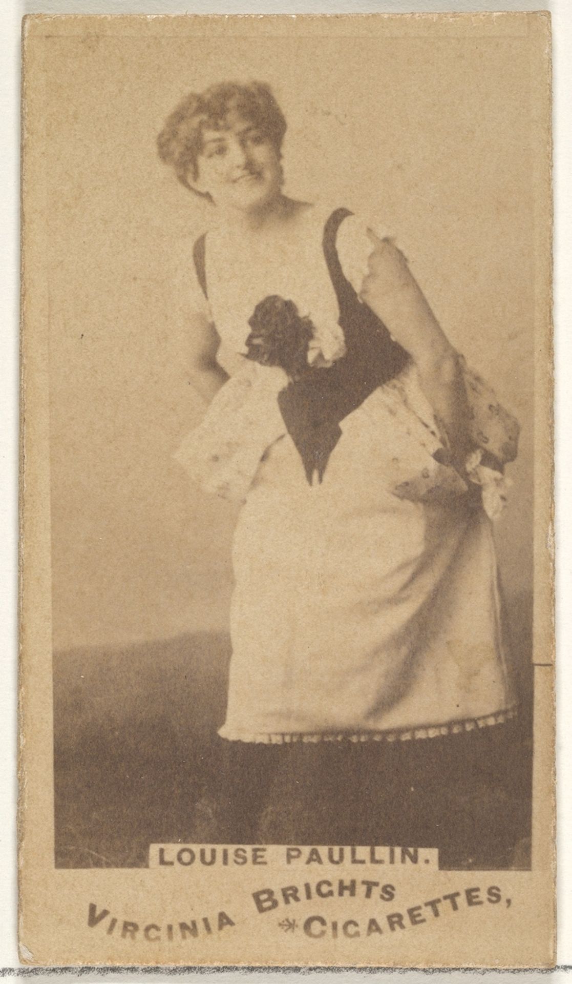 Louise Paullin, from the Actors and Actresses series (N45, Type 1) for Virginia Brights Cigarettes by Allen & Ginter