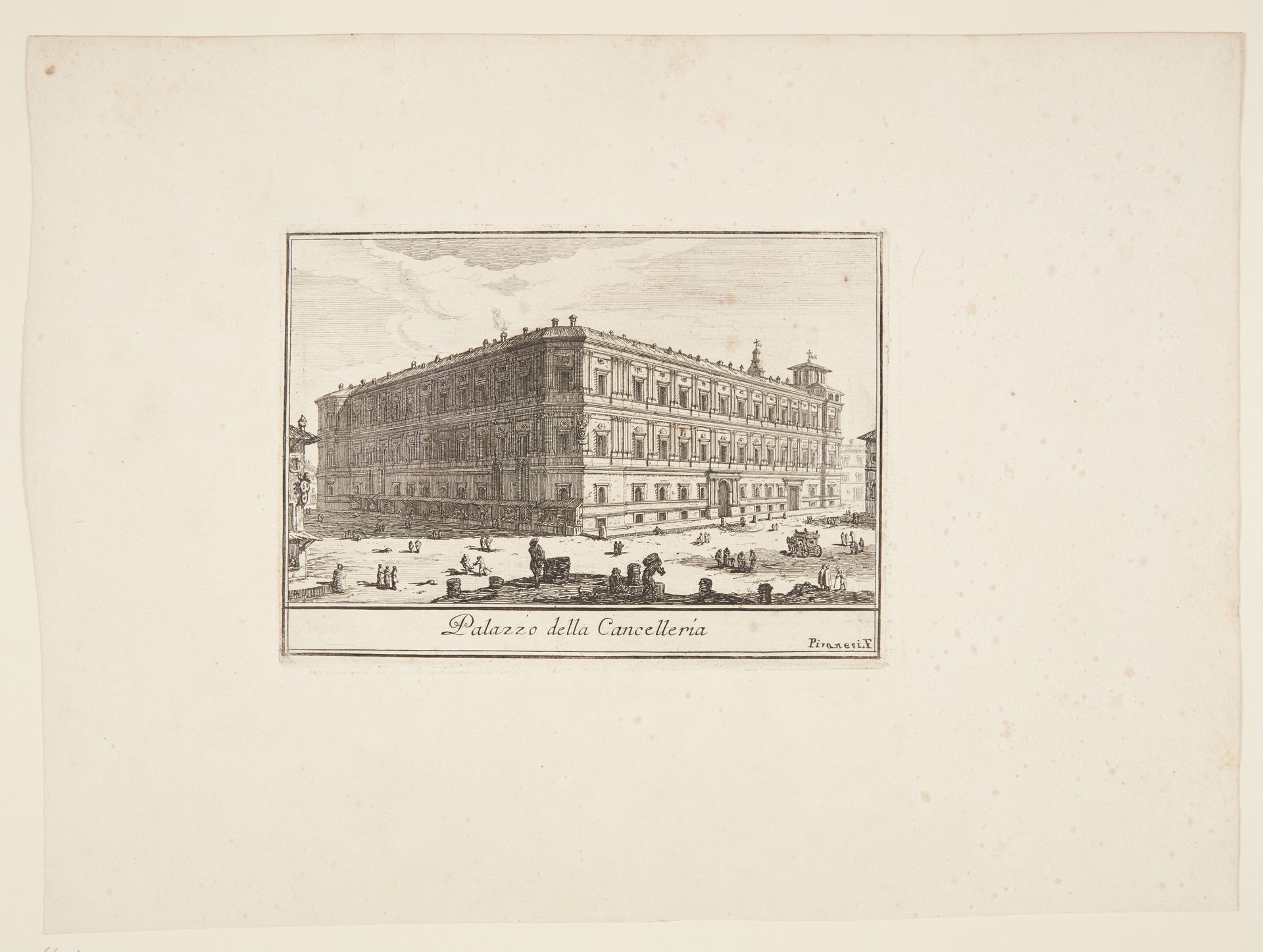 Palace of the Cancelleria by Giovanni Battista Piranesi