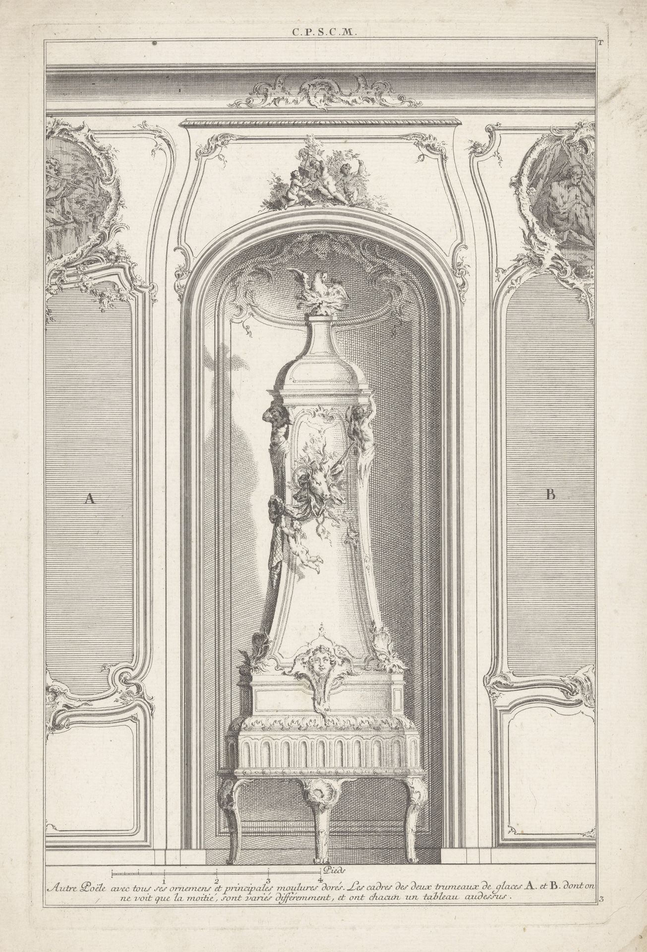 Kachel in nis by Carl Albert von Lespilliez
