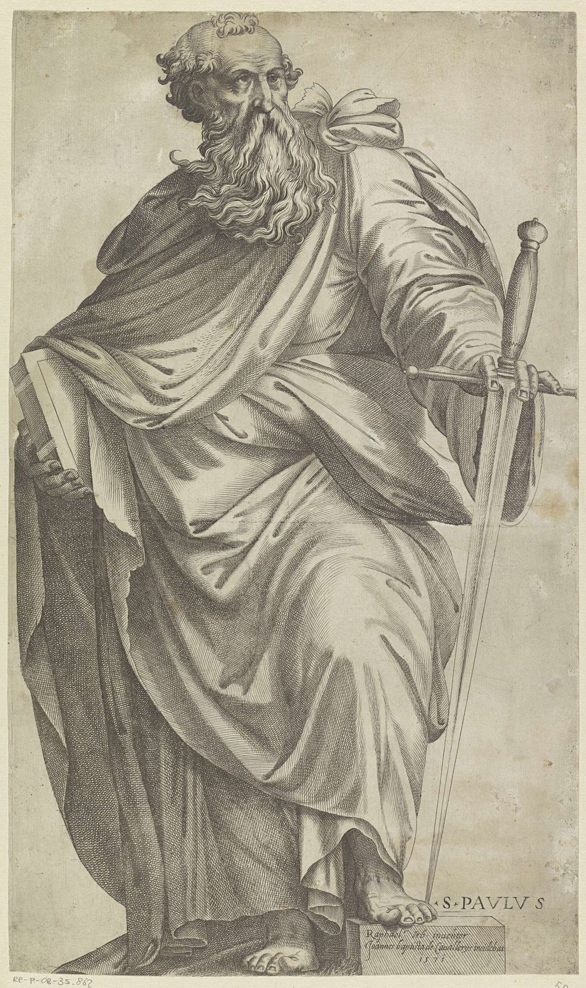 De heilige Paulus by Giovanni Battista Cavalieri