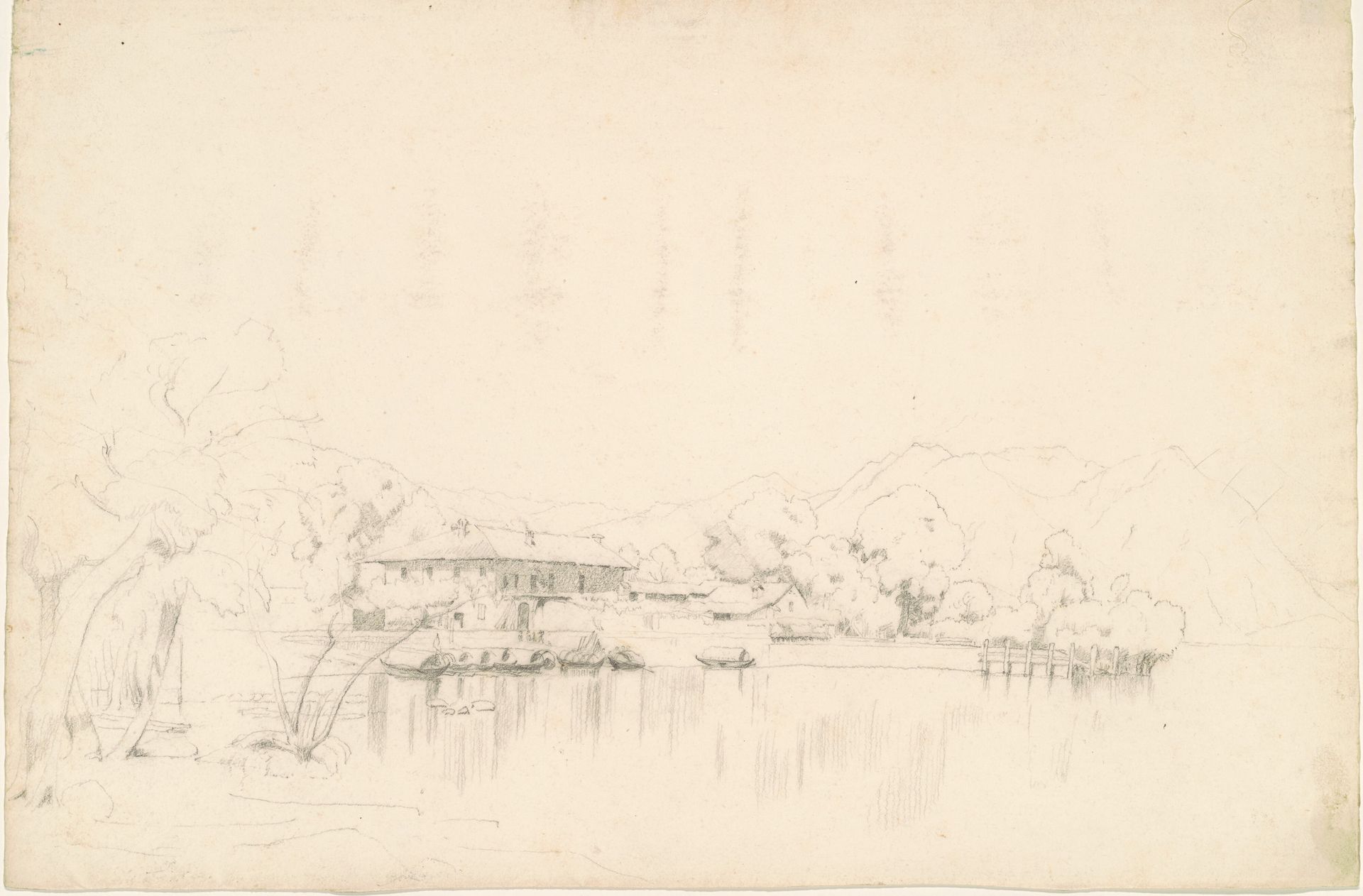 Lake Houses by Worthington Whittredge