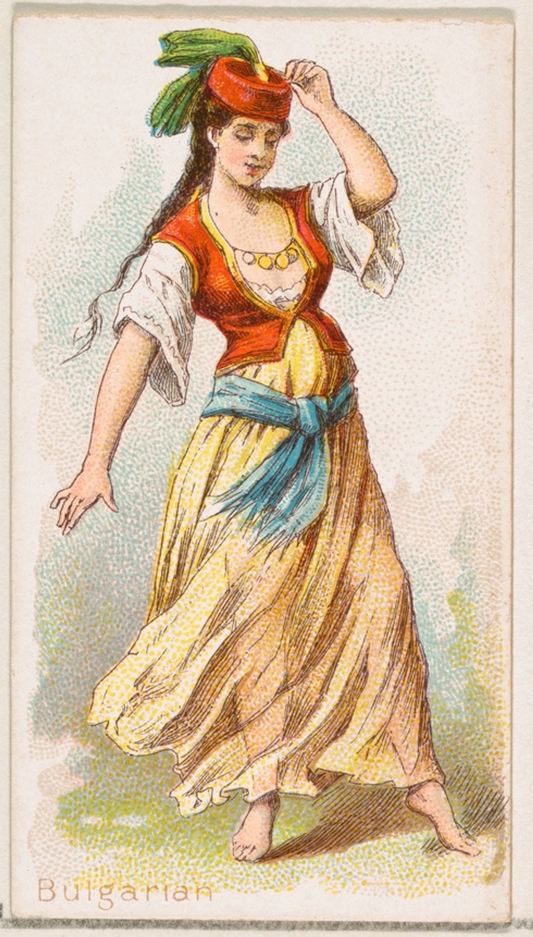 Bulgarian Dancer, from the Dancing Women series (N186) issued by Wm. S. Kimball & Co. by William S. Kimball & Company