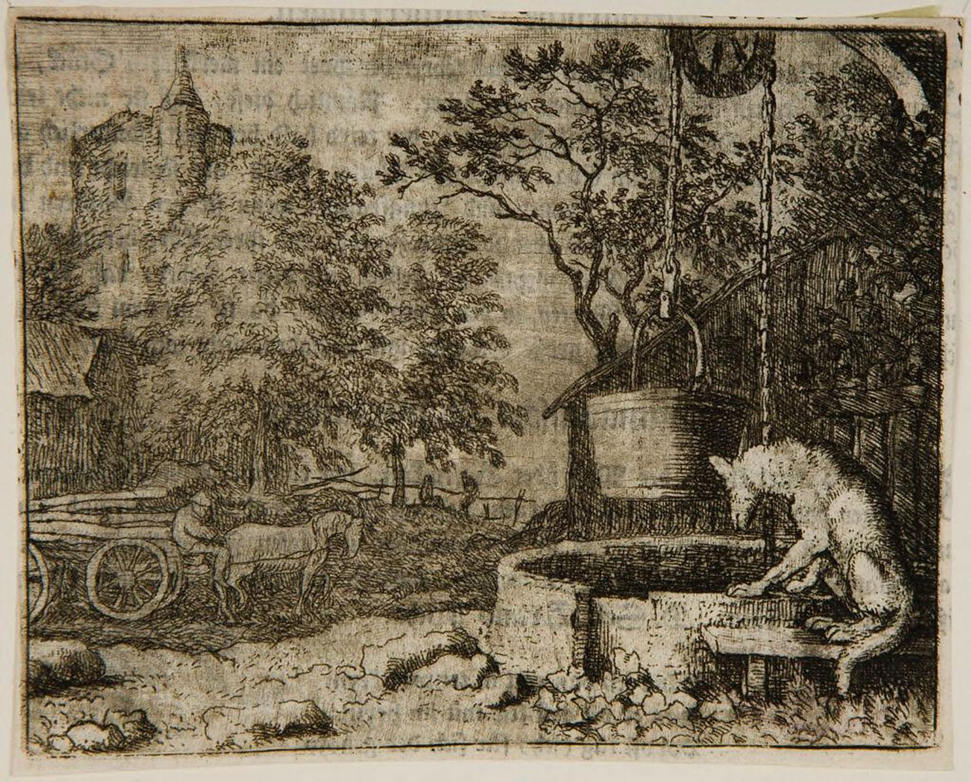Reynard Peers Down the Well by Allart van Everdingen