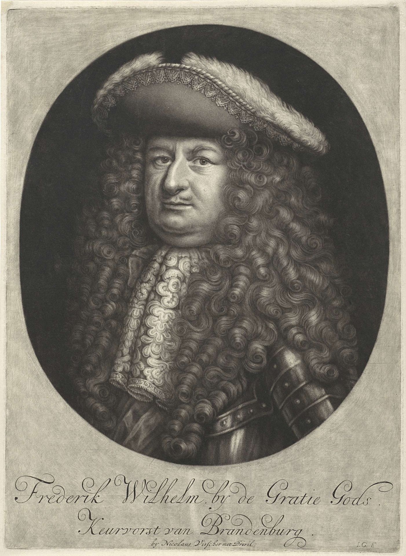 Portret van Frederik Willem I by Jacob Gole