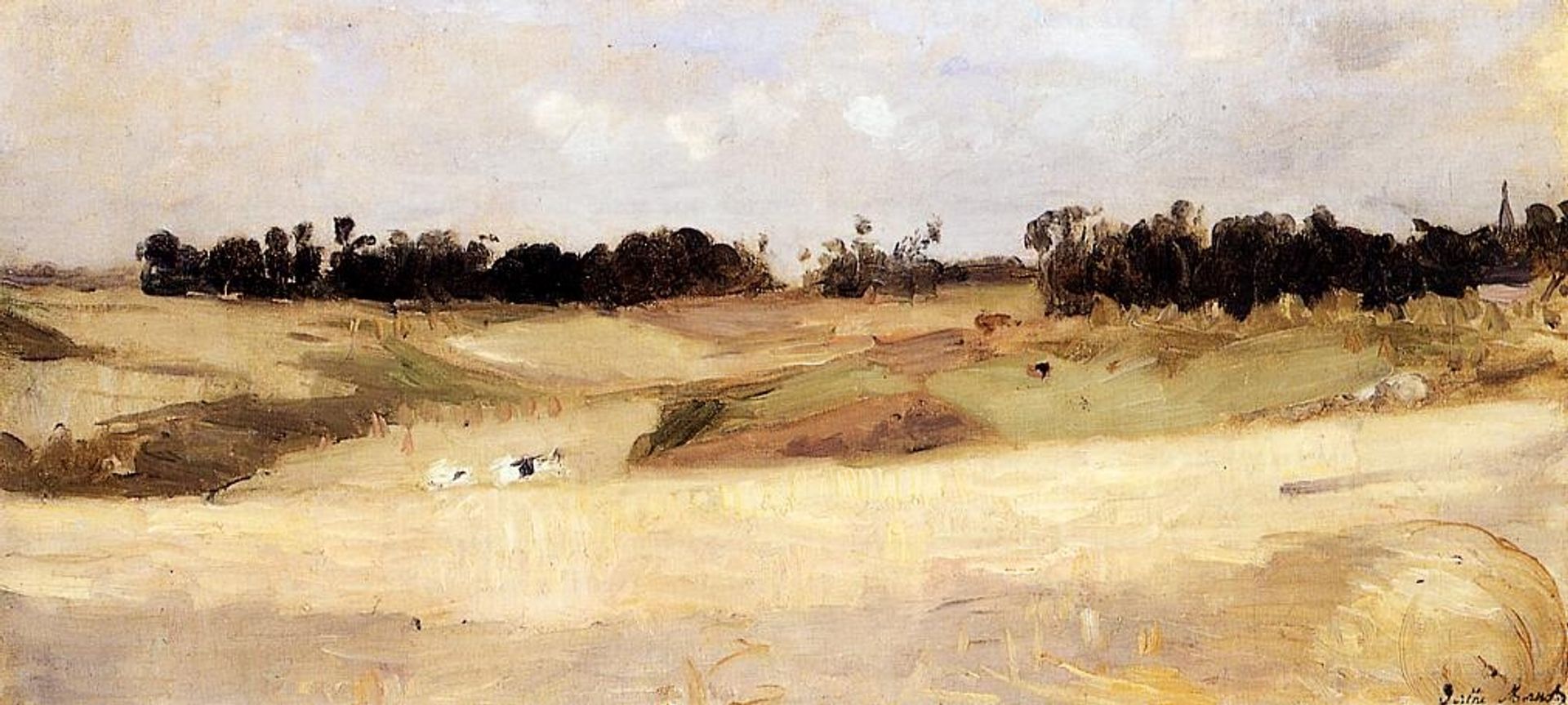 Landscape near Valenciennes by Berthe Morisot