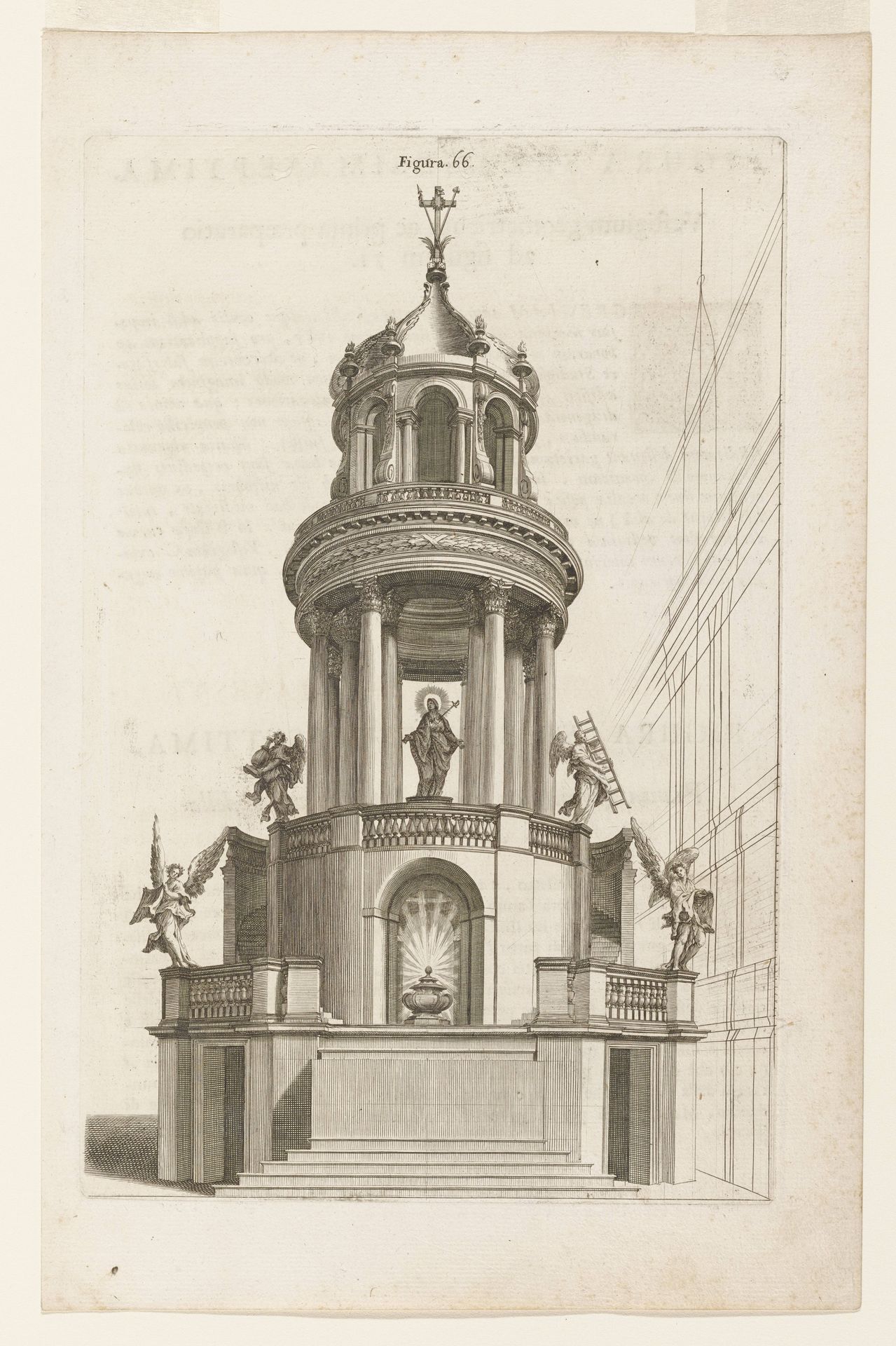 Design for an Altar with Canopy by Anonymous