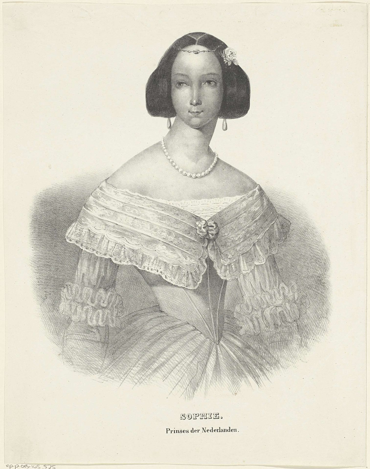 Portret van Sophie, prinses der Nederlanden by Anonymous