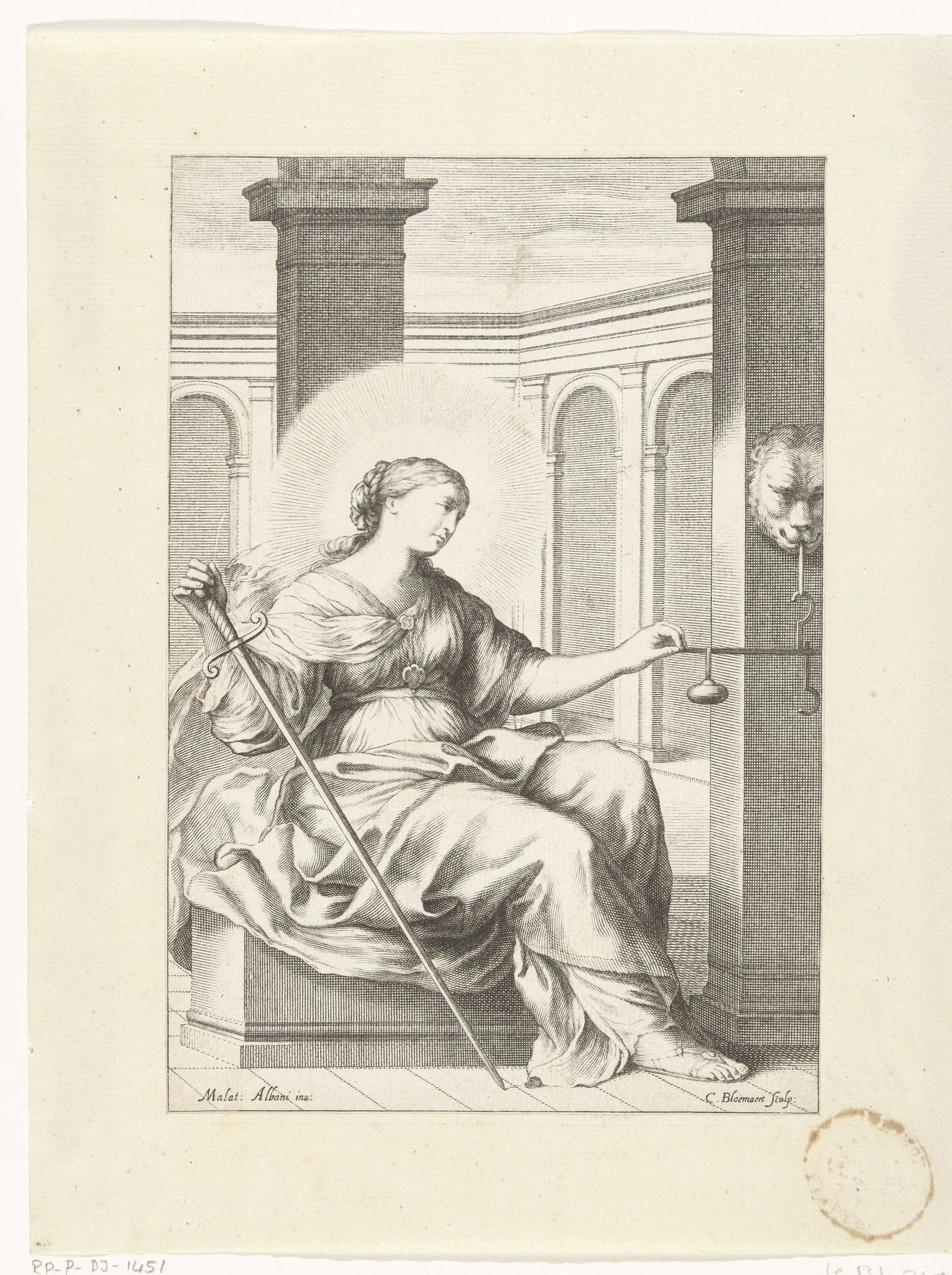 Gerechtigheid by Cornelis Bloemaert