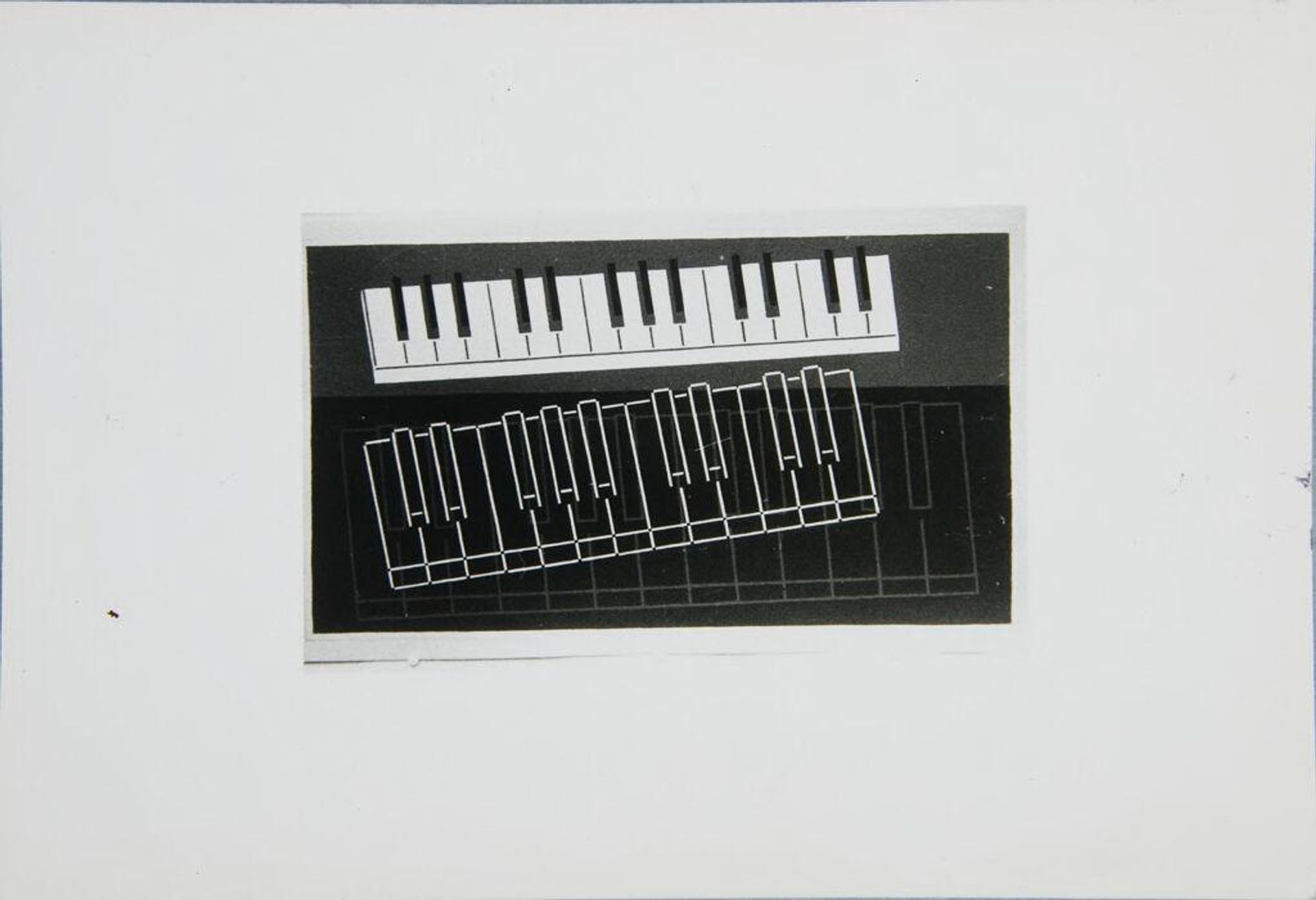 Photographs of fourteen glass paintings; sandblast technique by Josef Albers