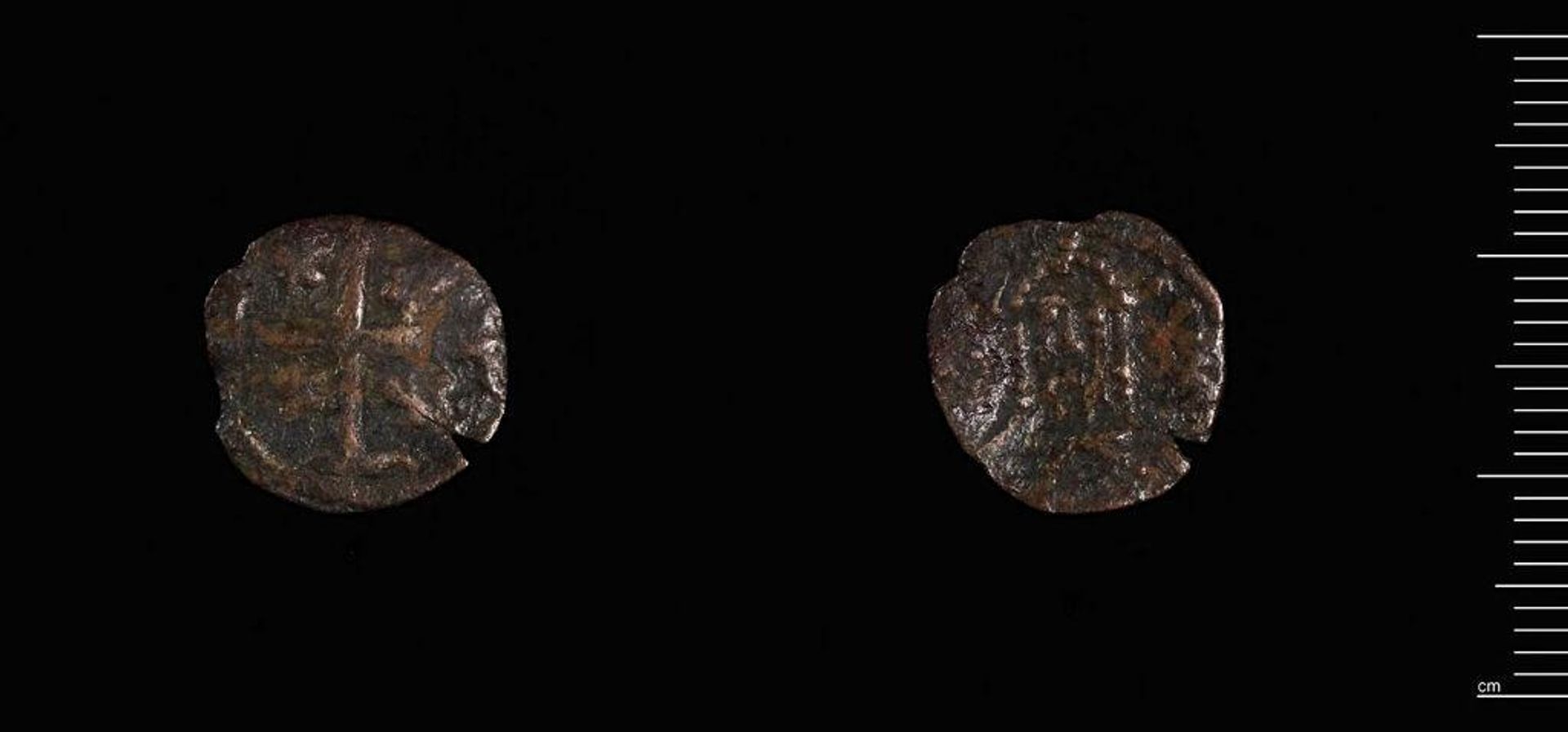 Copper Follis or Tornese of John VII by John VII