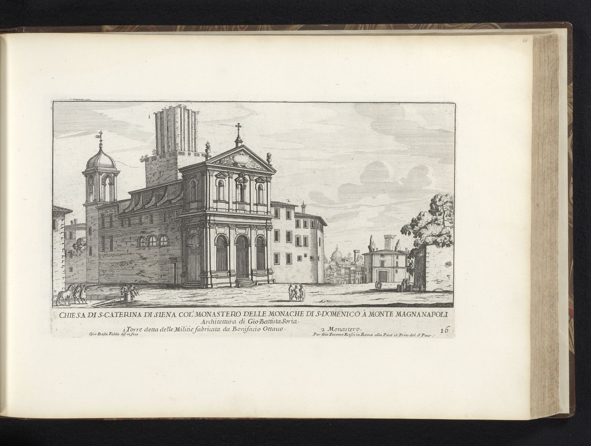 Chiesa di Santa Caterina a Magnanapoli by Giovanni Battista Falda