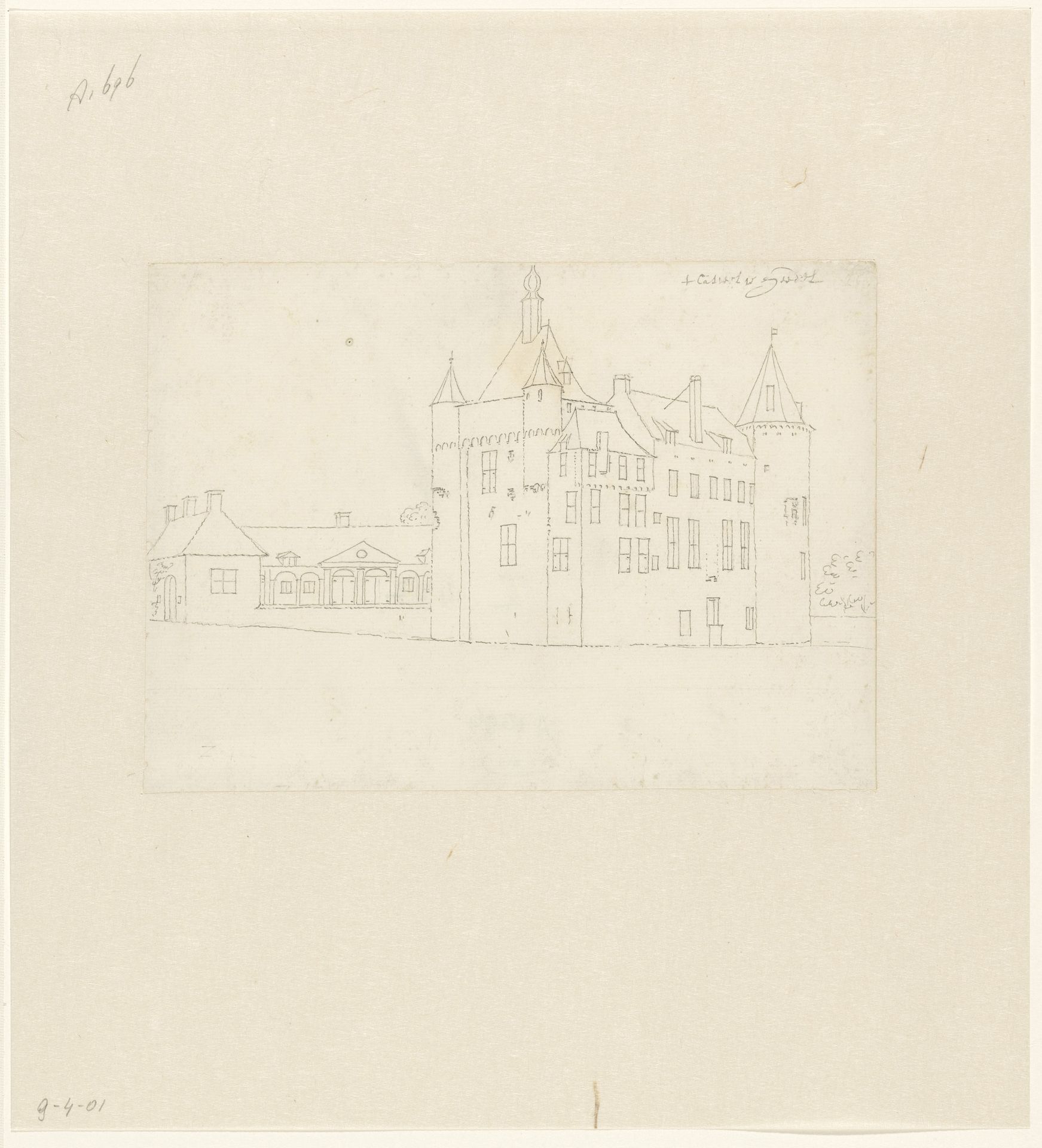 Kasteel te Hedel by Cornelis Pronk