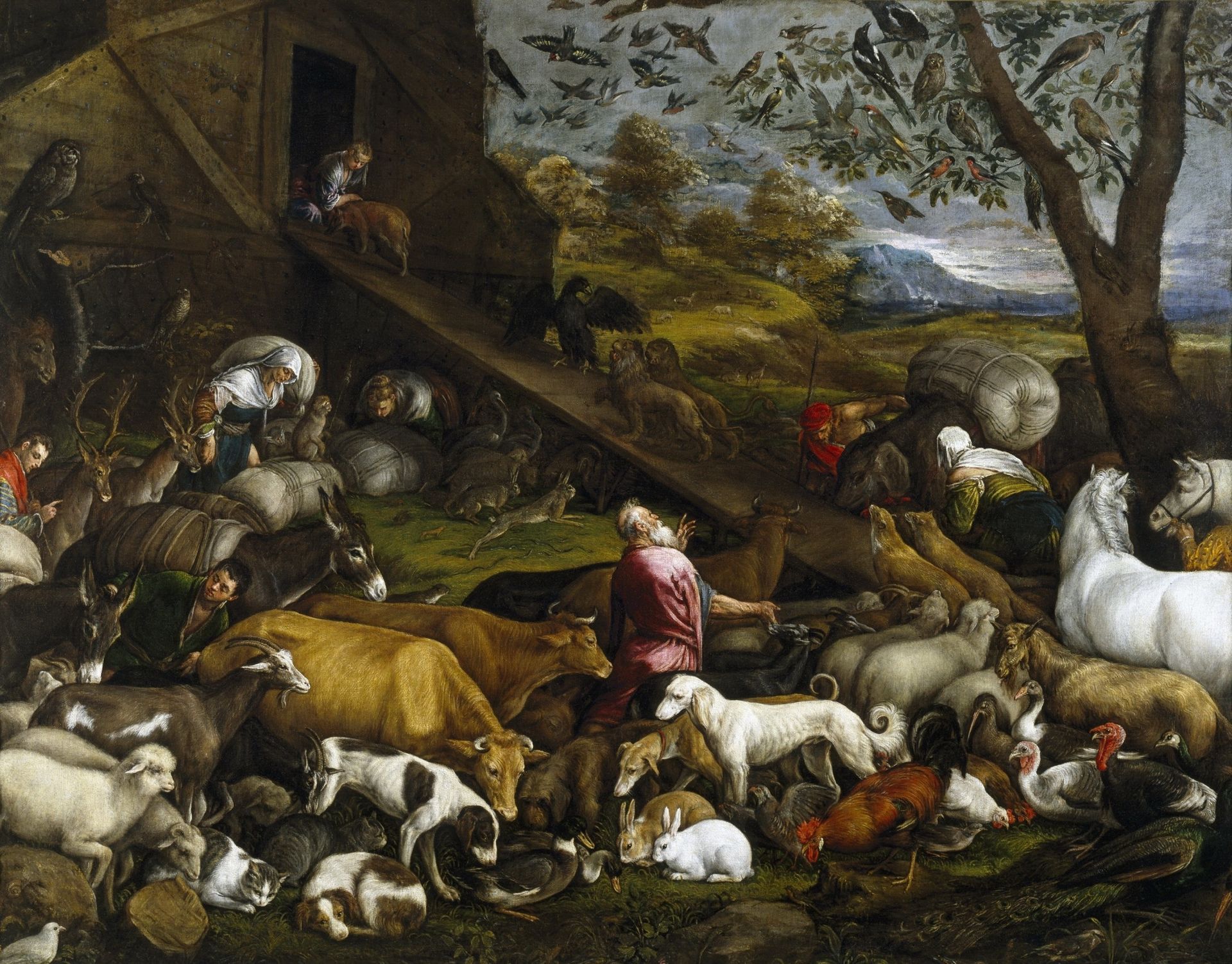 The Entry of the Animals into Noah’s Ark by Jacopo Bassano