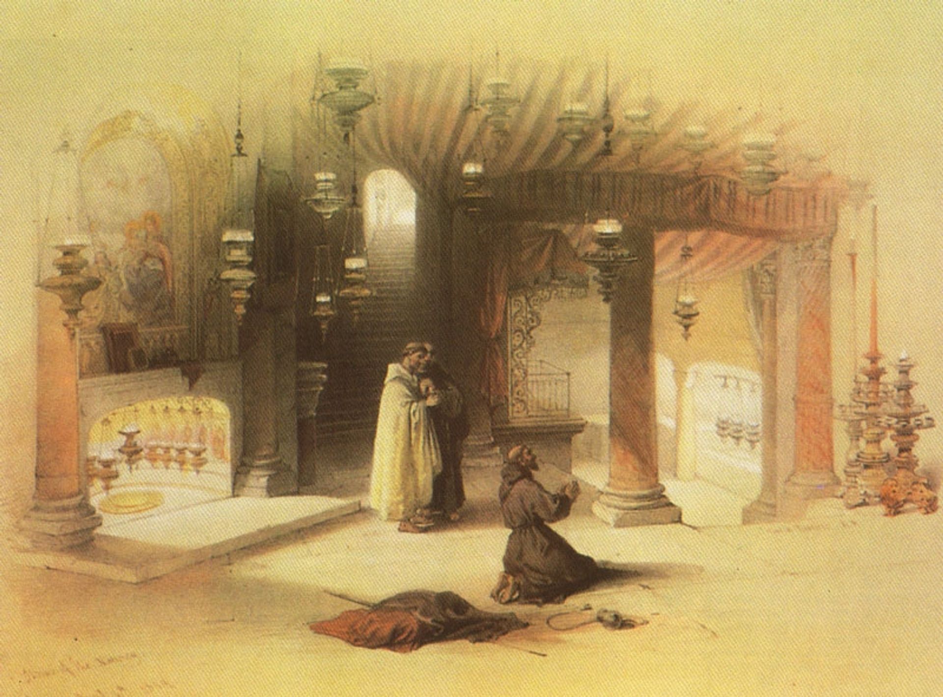 Bethlehem. The Grotto of the Nativity by David Roberts