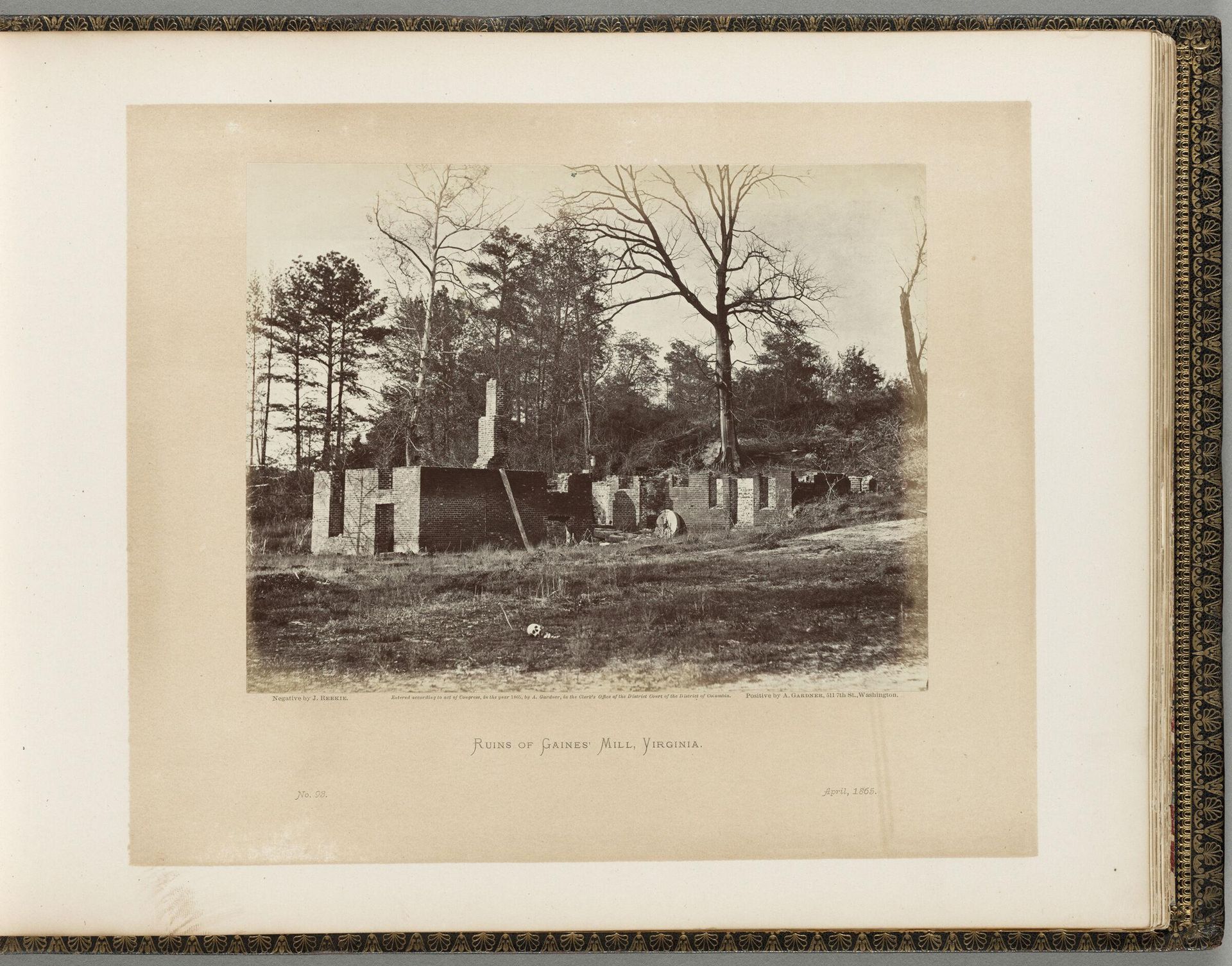 Ruins of Gaines' Mill, Virginia by John Reekie