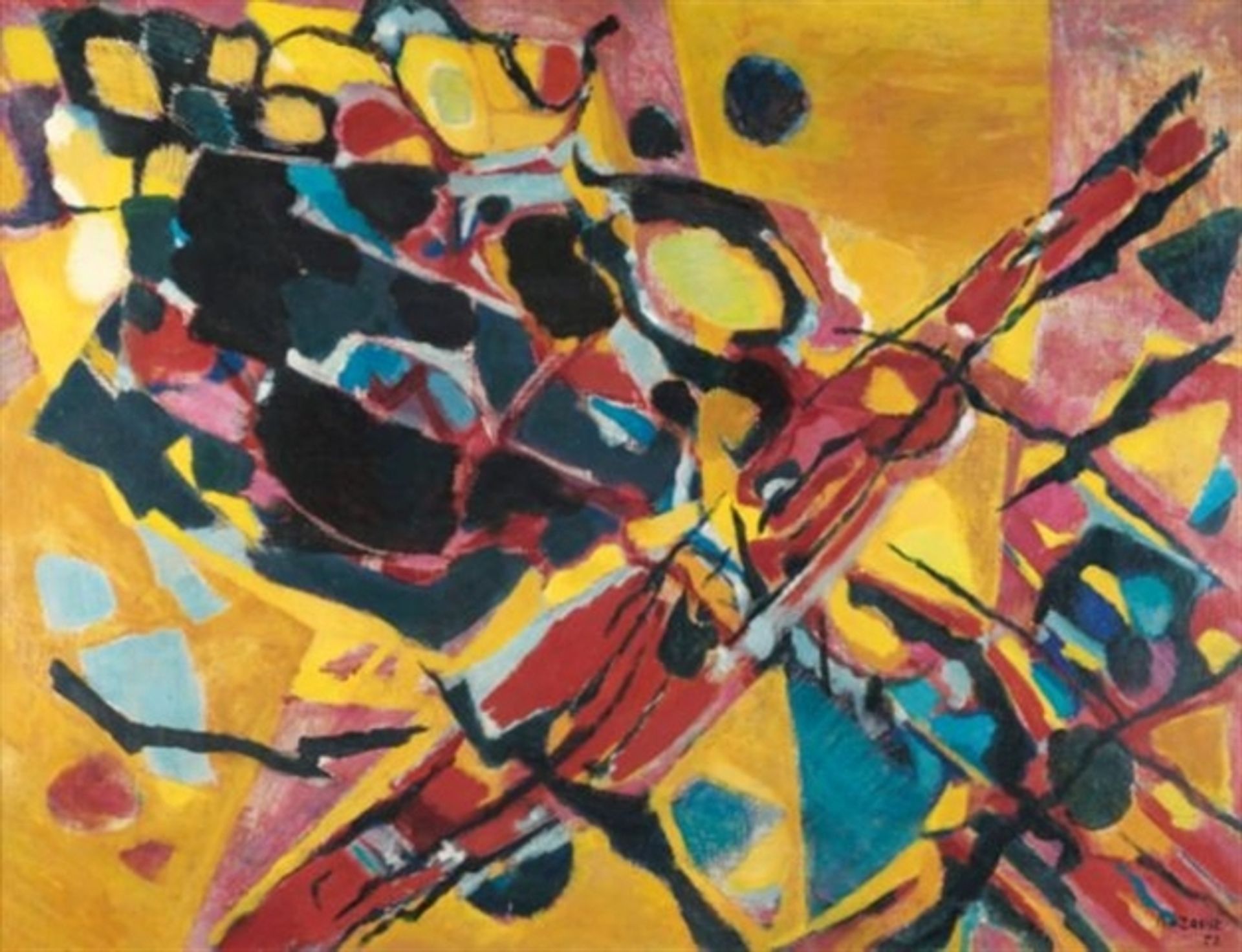 Rocks, Trees and Plain by Jean Rene Bazaine