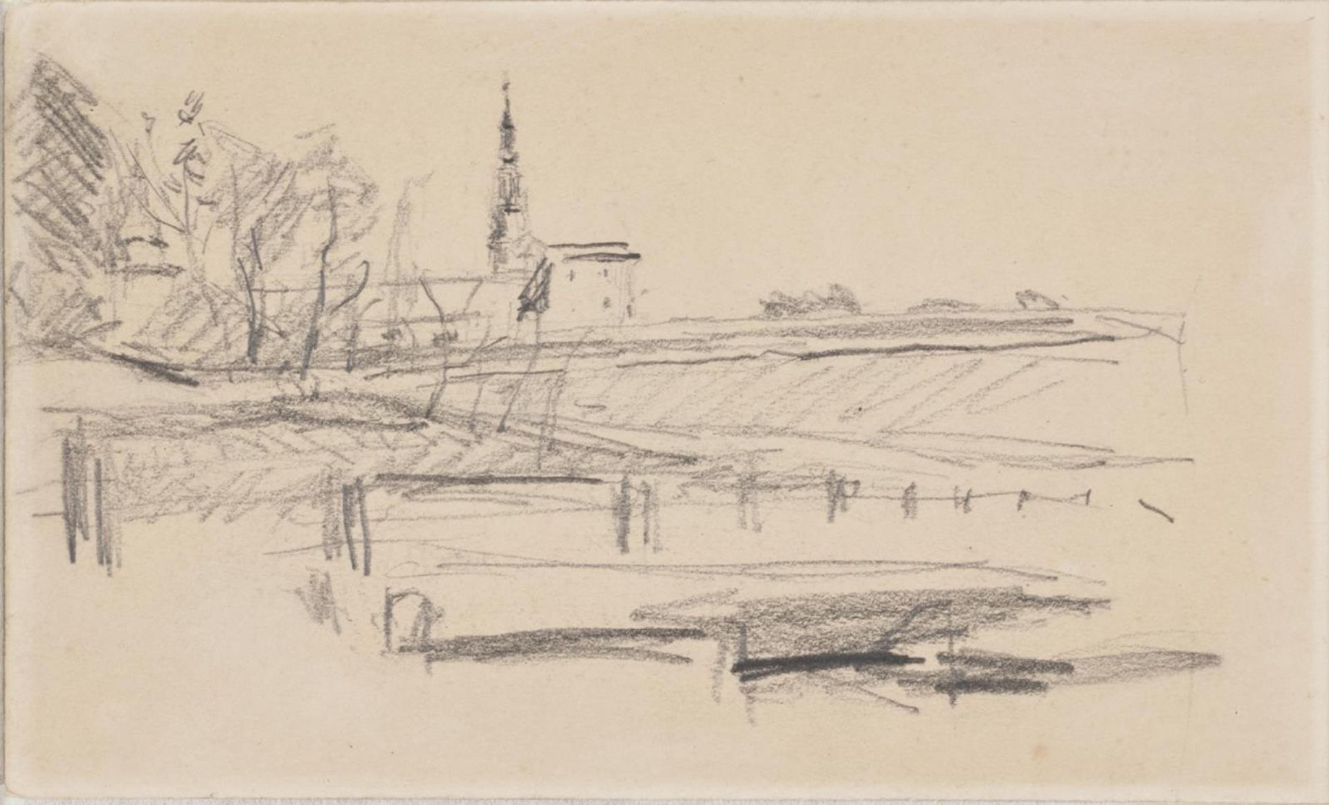 Kronborg set fra vest by Albert Gottschalk
