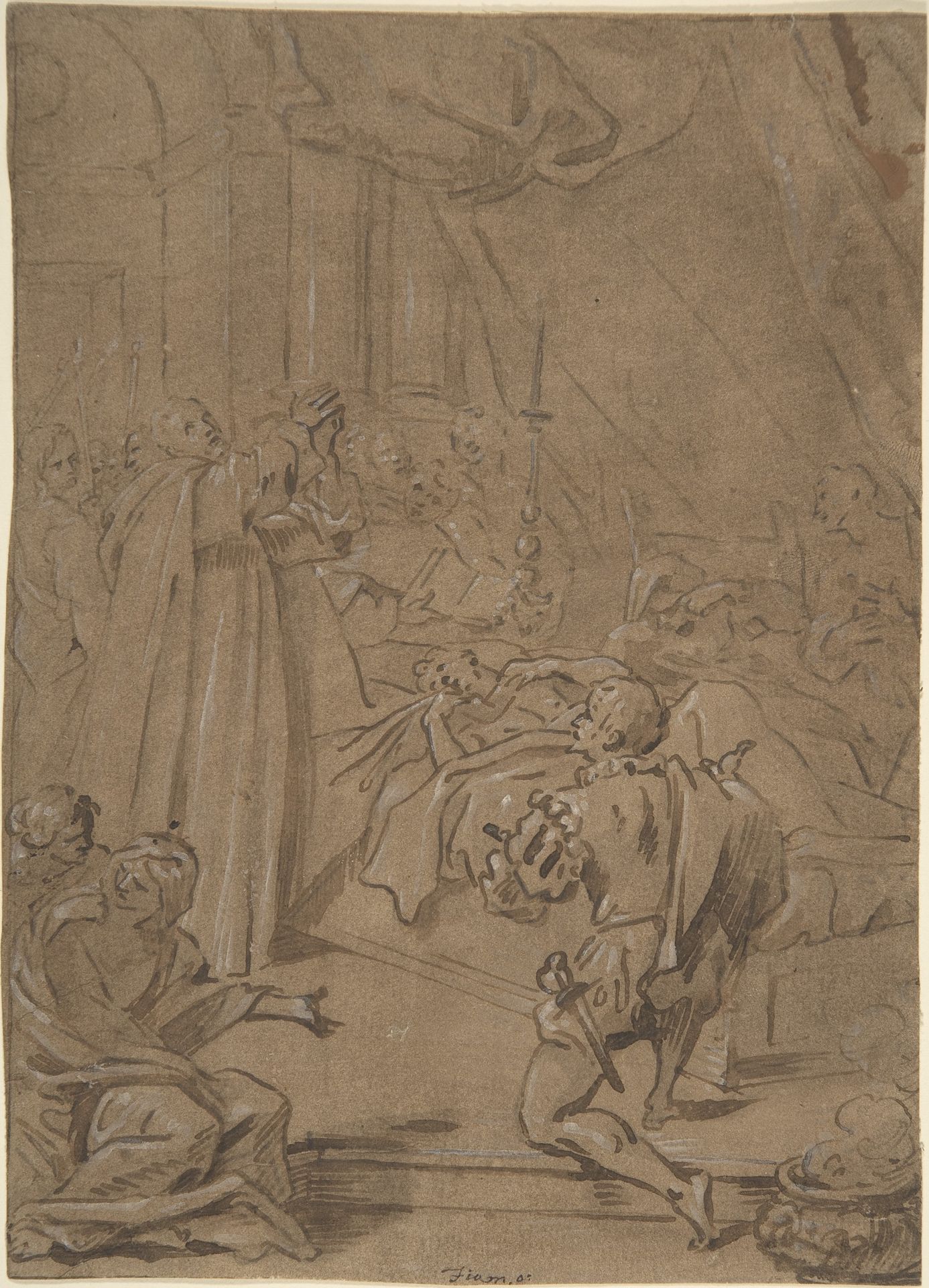 Deathbed Scene by Anonymous