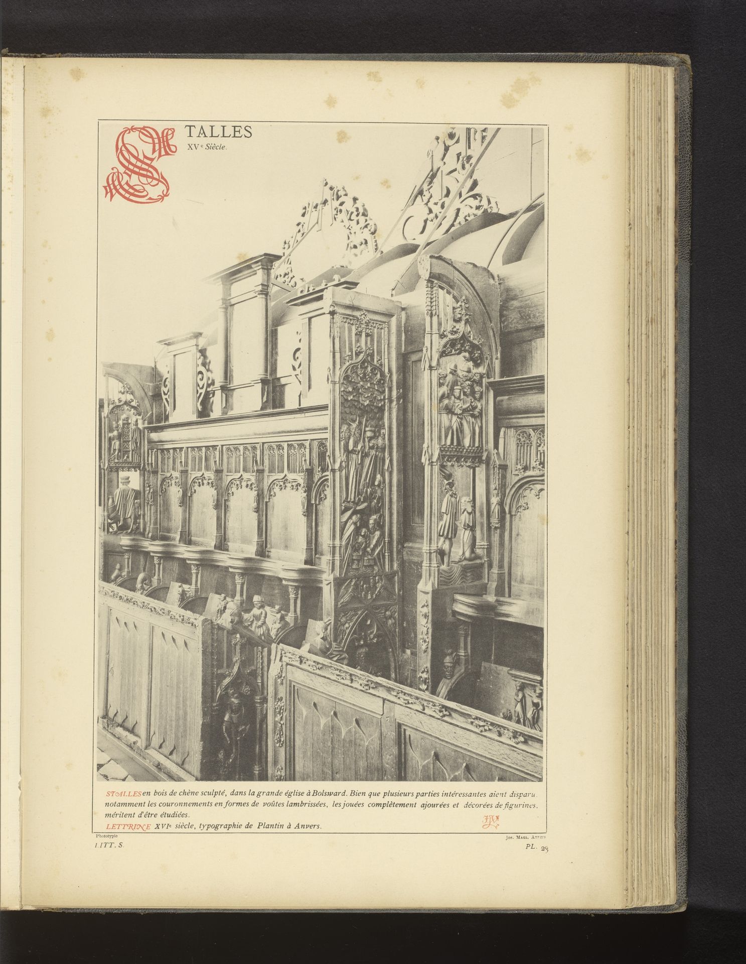 Koorgestoelte in de Martinikerk te Bolsward by Anonymous
