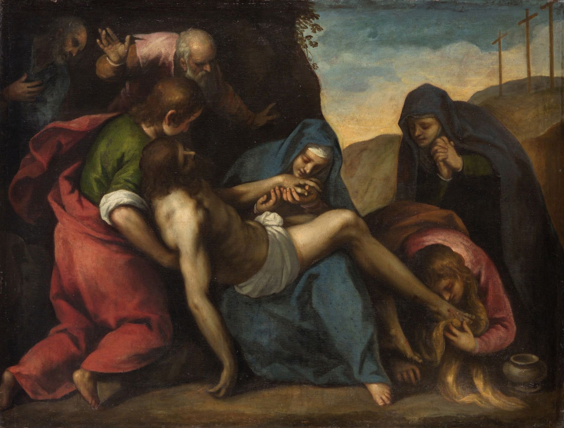 Beweinung Christi by Palma il Giovane