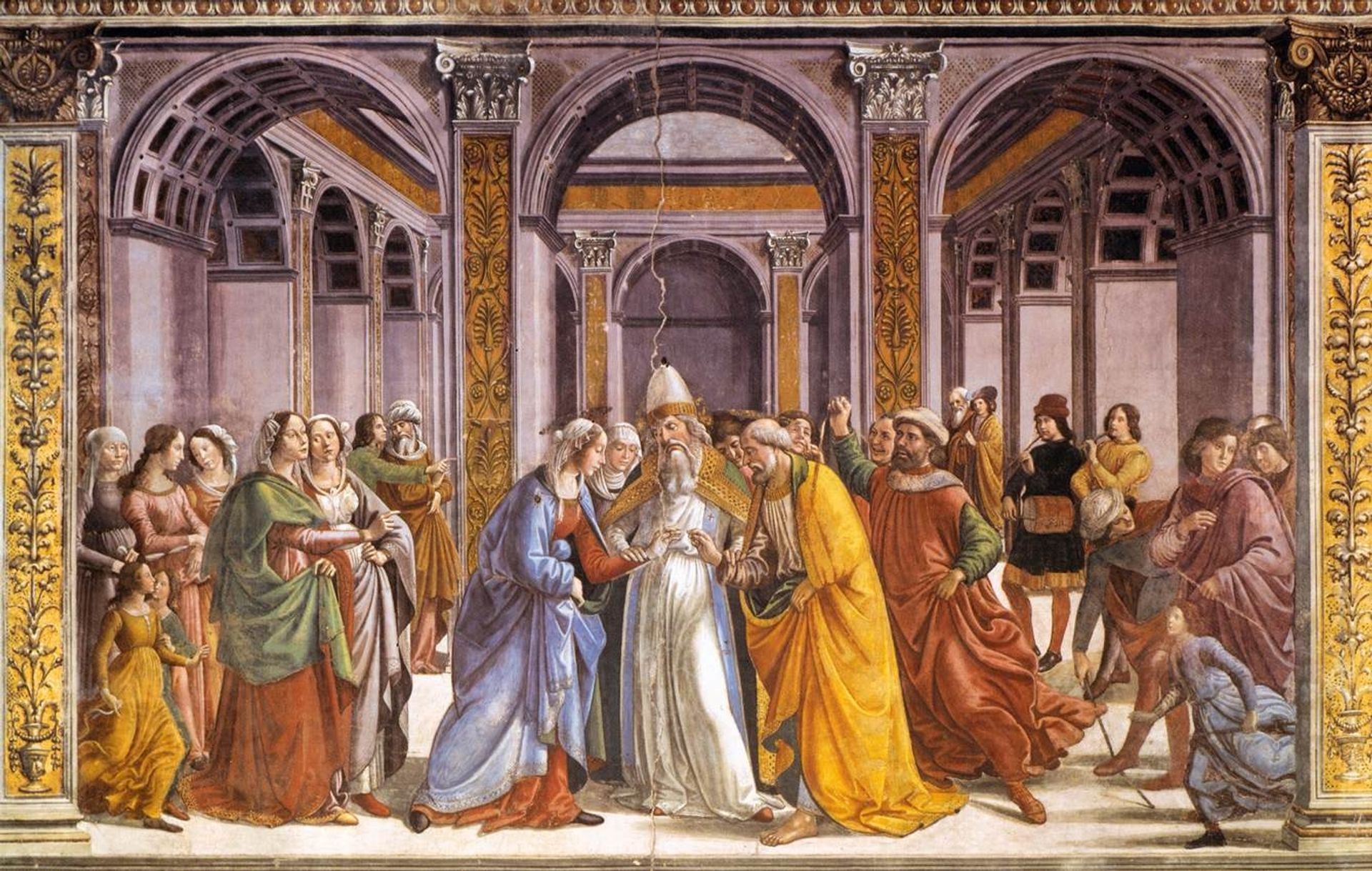 Marriage of Mary by Domenico Ghirlandaio