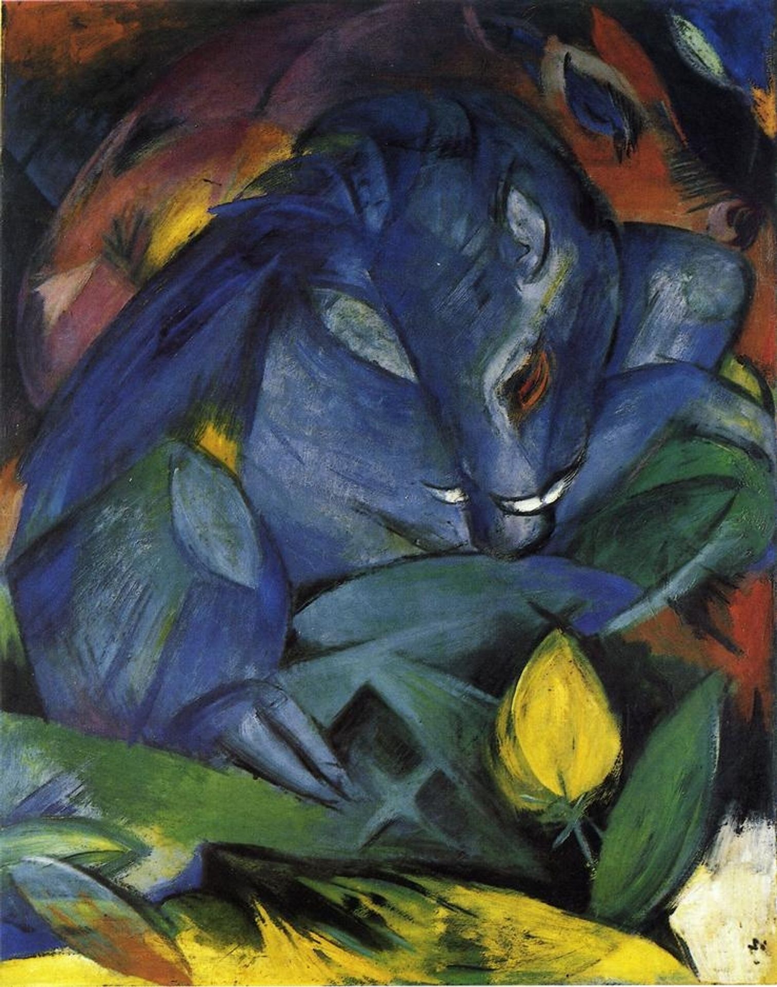 Wild Pigs (Boar and sow) by Franz Marc