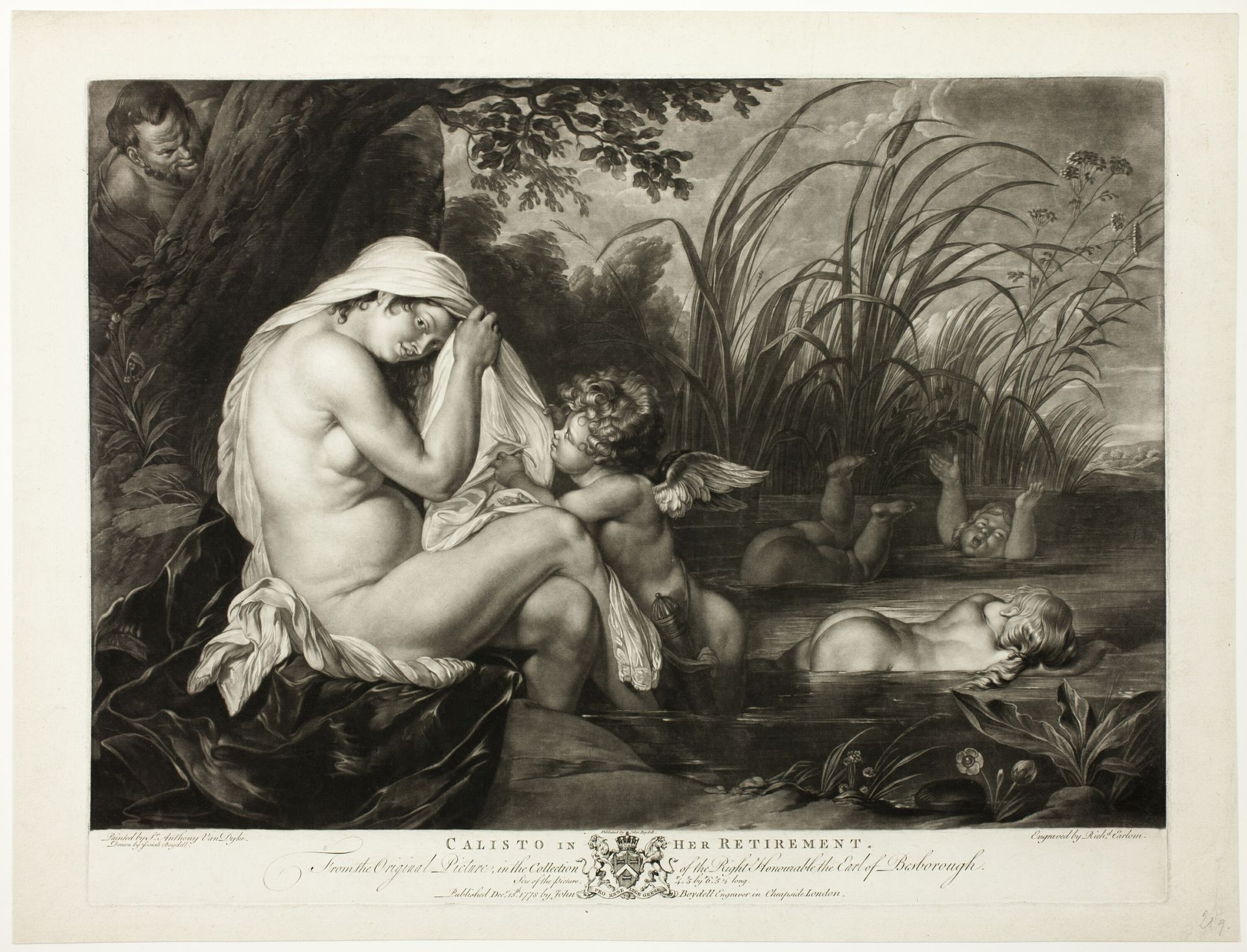 Calisto in Her Retirement by Richard Earlom