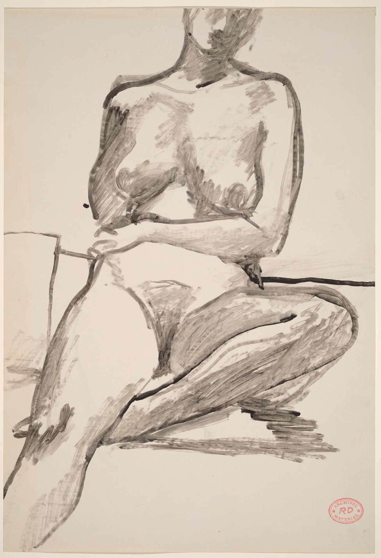 Untitled [seated female nude] by Richard Diebenkorn