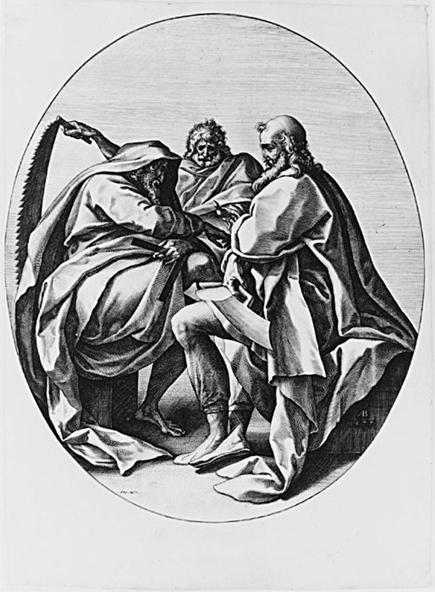 Saints Matthias, Simon, and Judas Thadeus, from the series The Apostles by Anthonie Blocklandt
