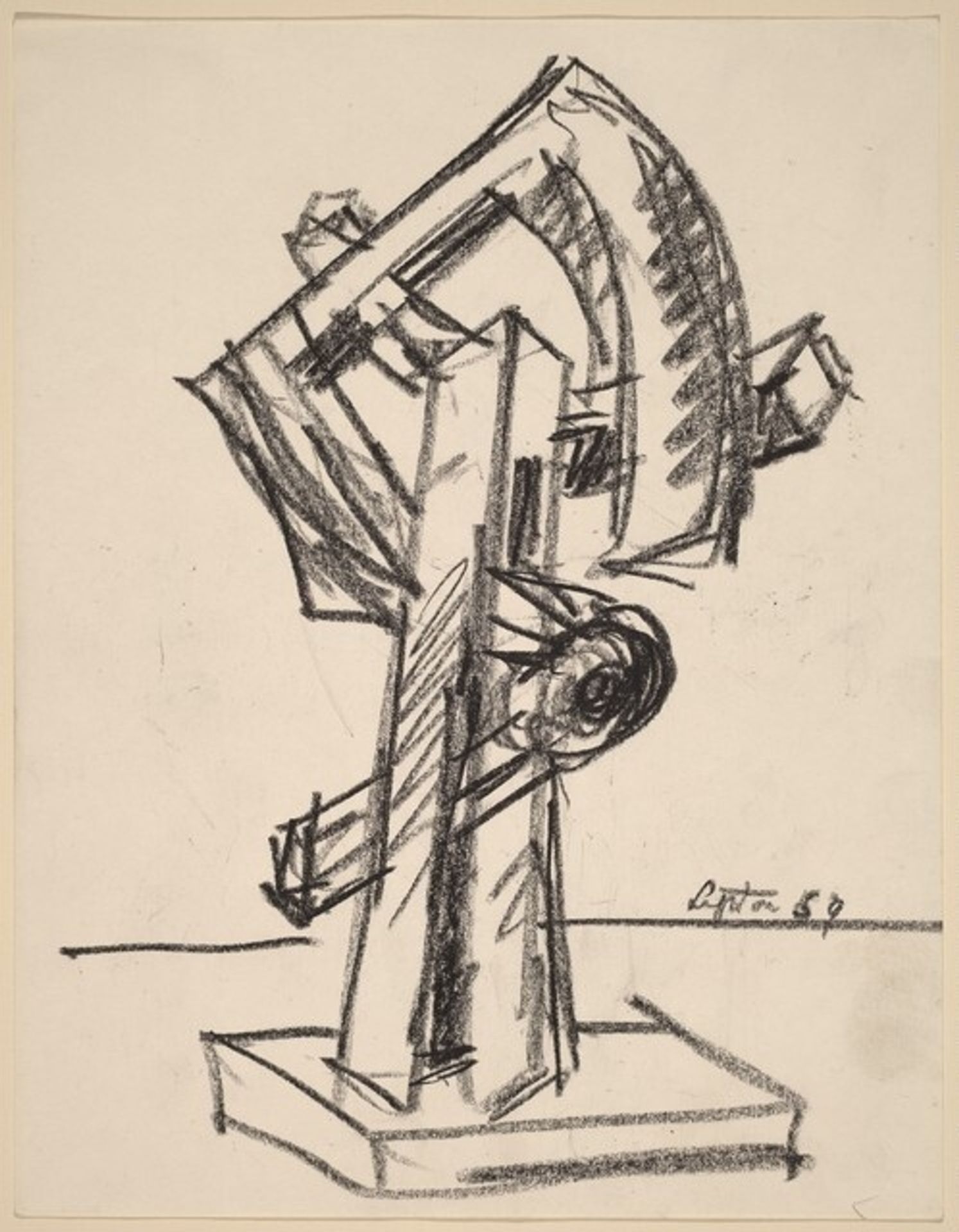 Study for "Sentinel" by Seymour Lipton
