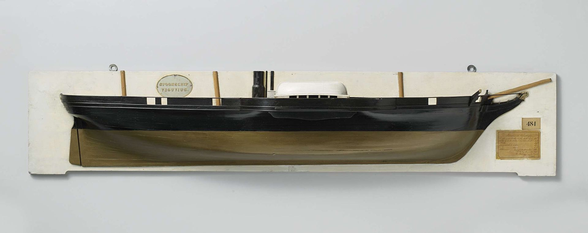 Half Model of a Paddle Steamer by Rijkswerf Rotterdam