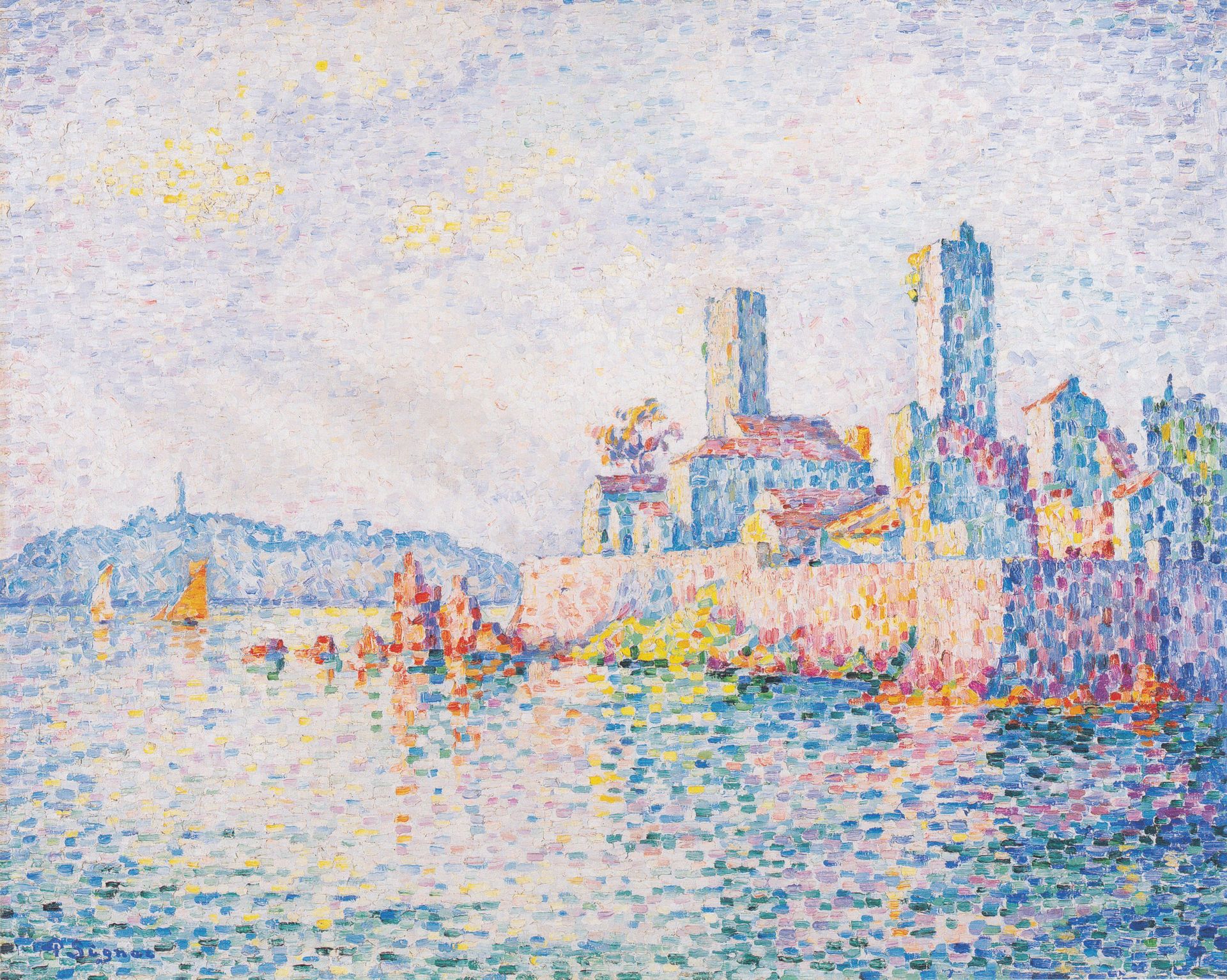 Antibes, the towers - Paul Signac | Artera | AskArtera