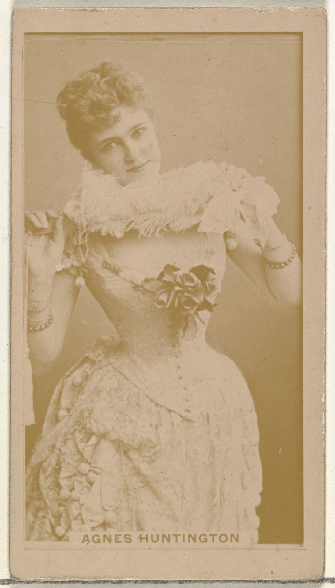 Agnes Huntington, from the Actors and Actresses series (N145-8) issued by Duke Sons & Co. to promote Duke Cigarettes by W. Duke, Sons & Co.