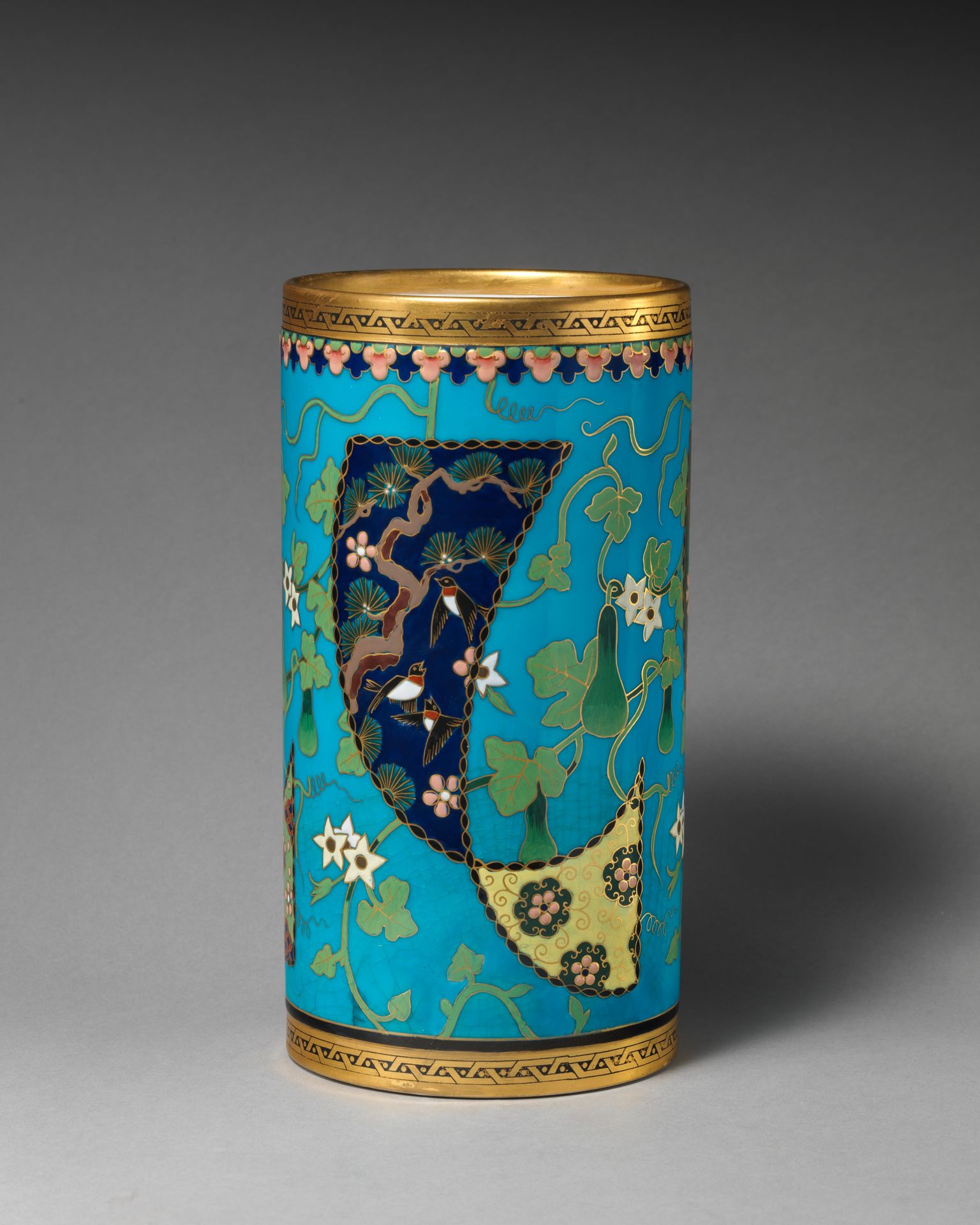Large spill vase by Minton(s)
