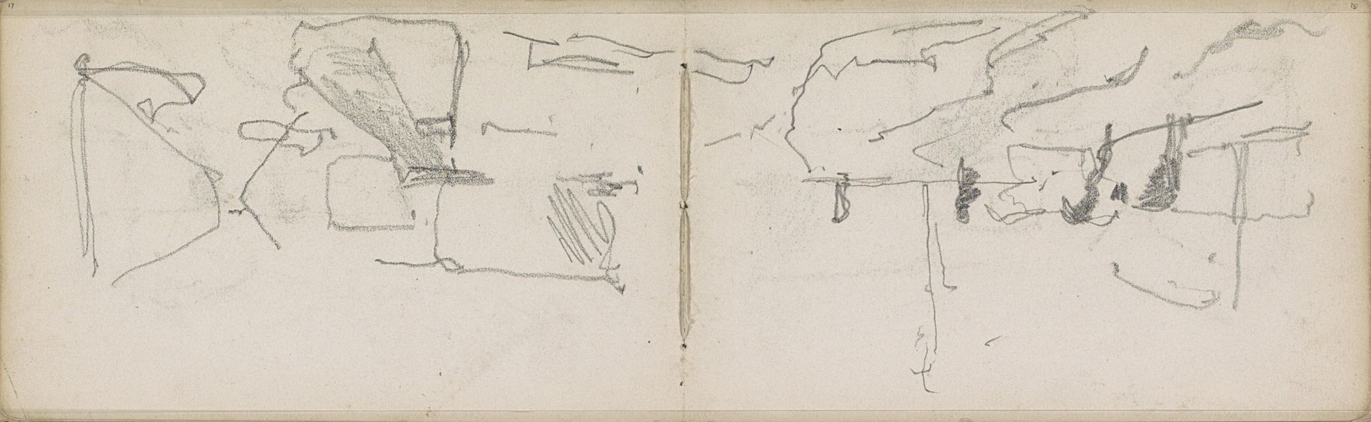 Landschap met paarden by George Hendrik Breitner