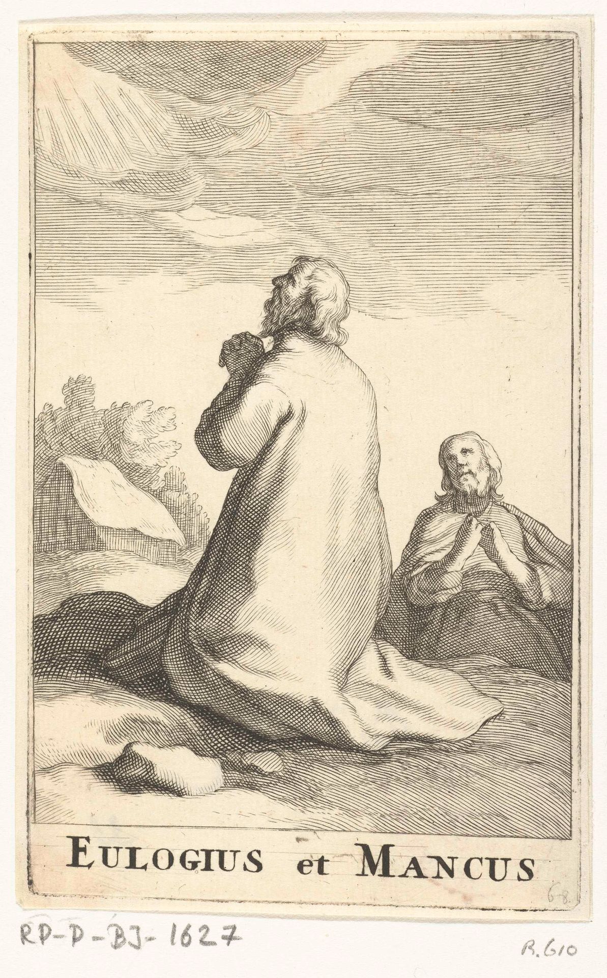 Heilige Eulogius van Alexandrië en Mancus by Frederick Bloemaert
