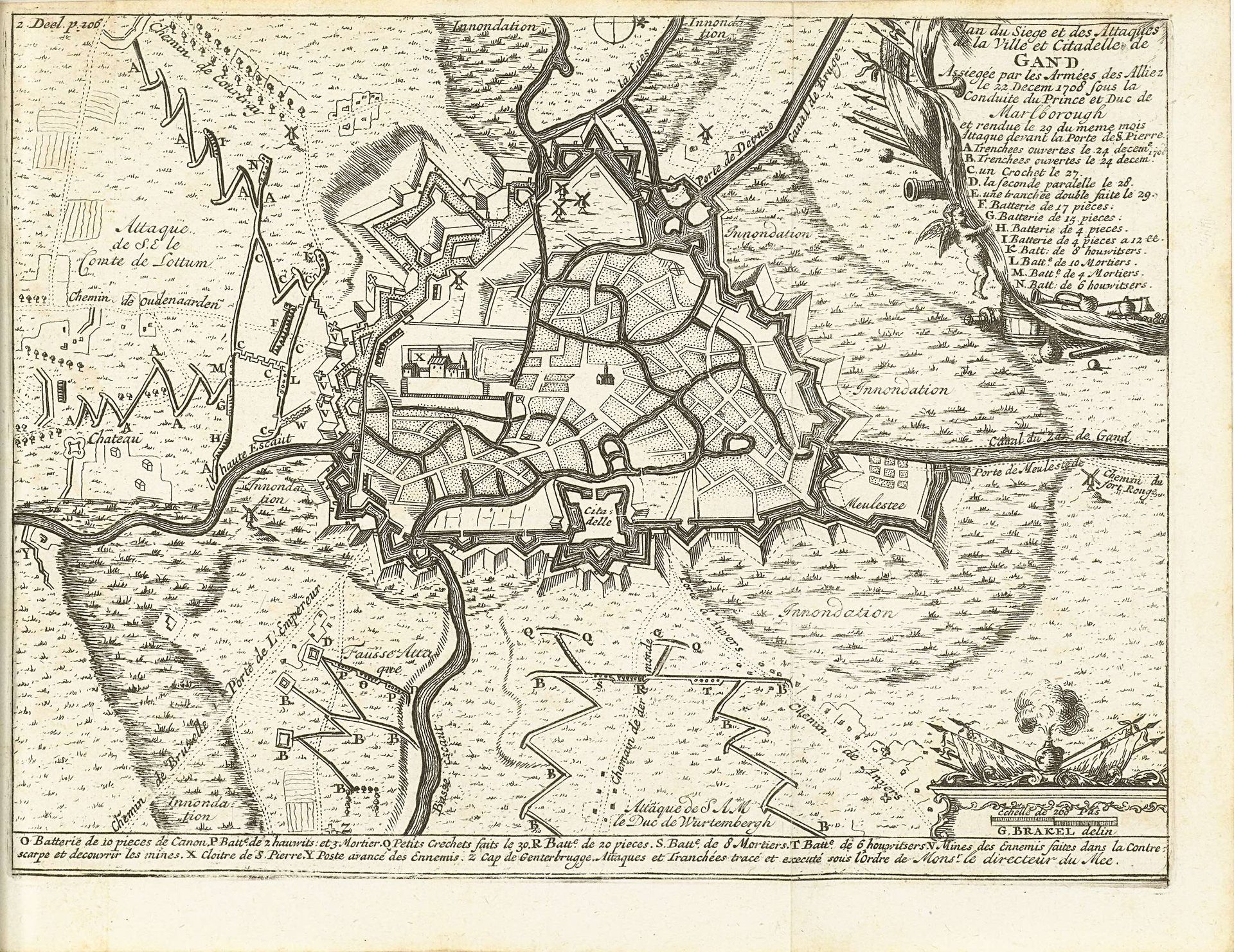 Beleg van Gent, 1708 by Matthijs Pool