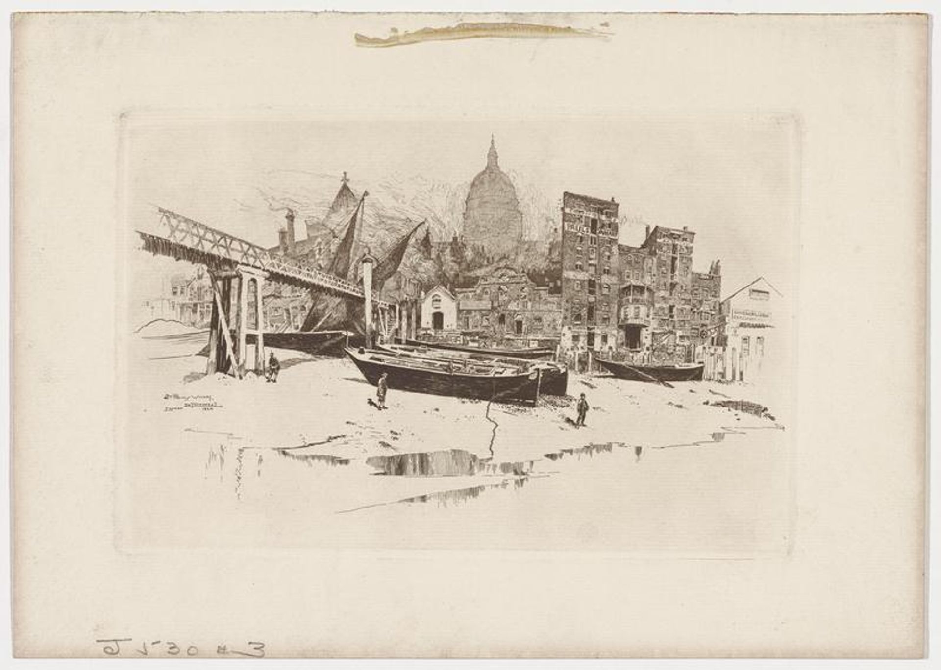 St. Pauls Wharf by Joseph Pennell