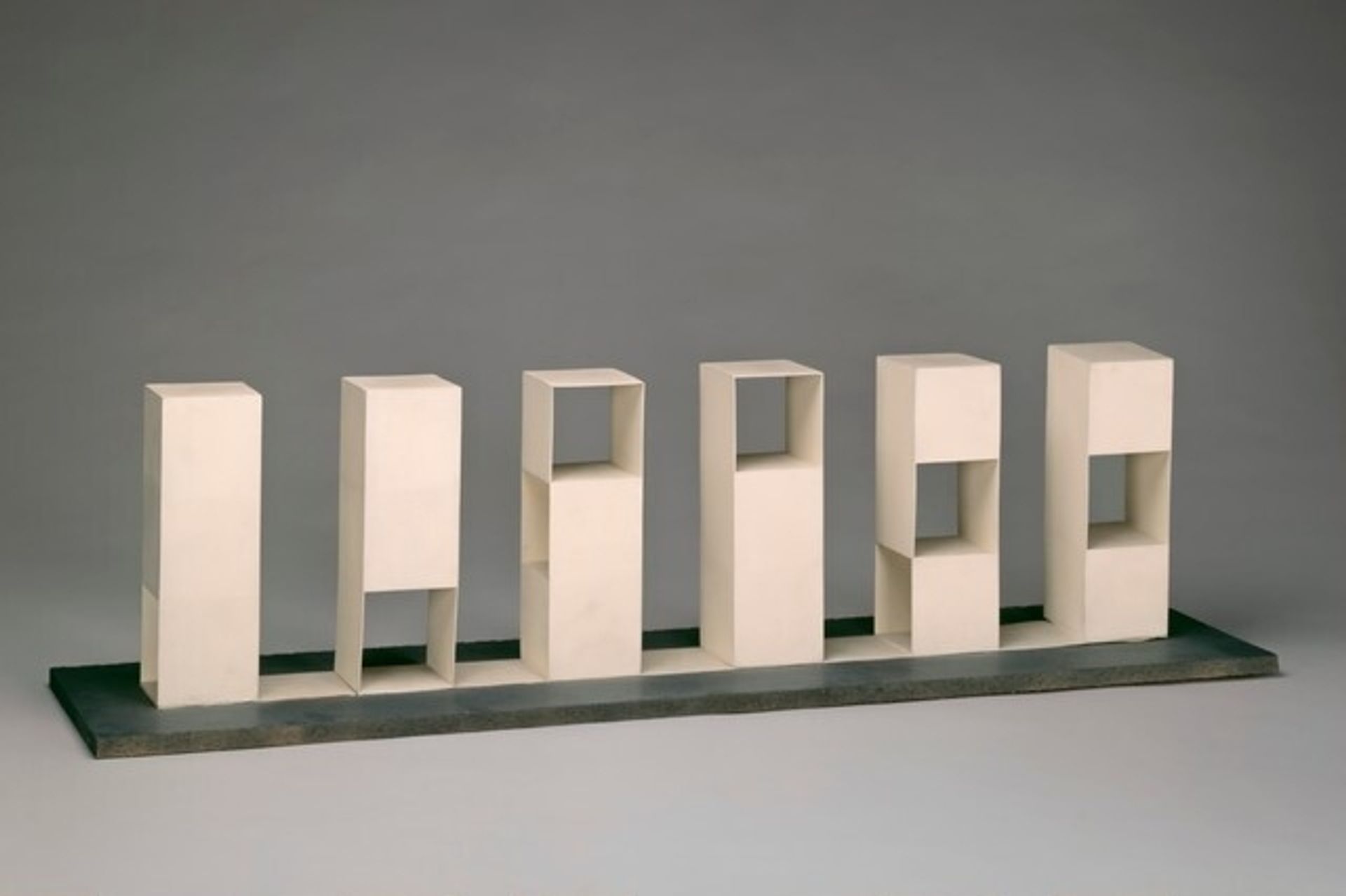 Series 1-2-3: 47 3-Part Variations on Three Different Kinds of Cubes by Sol LeWitt