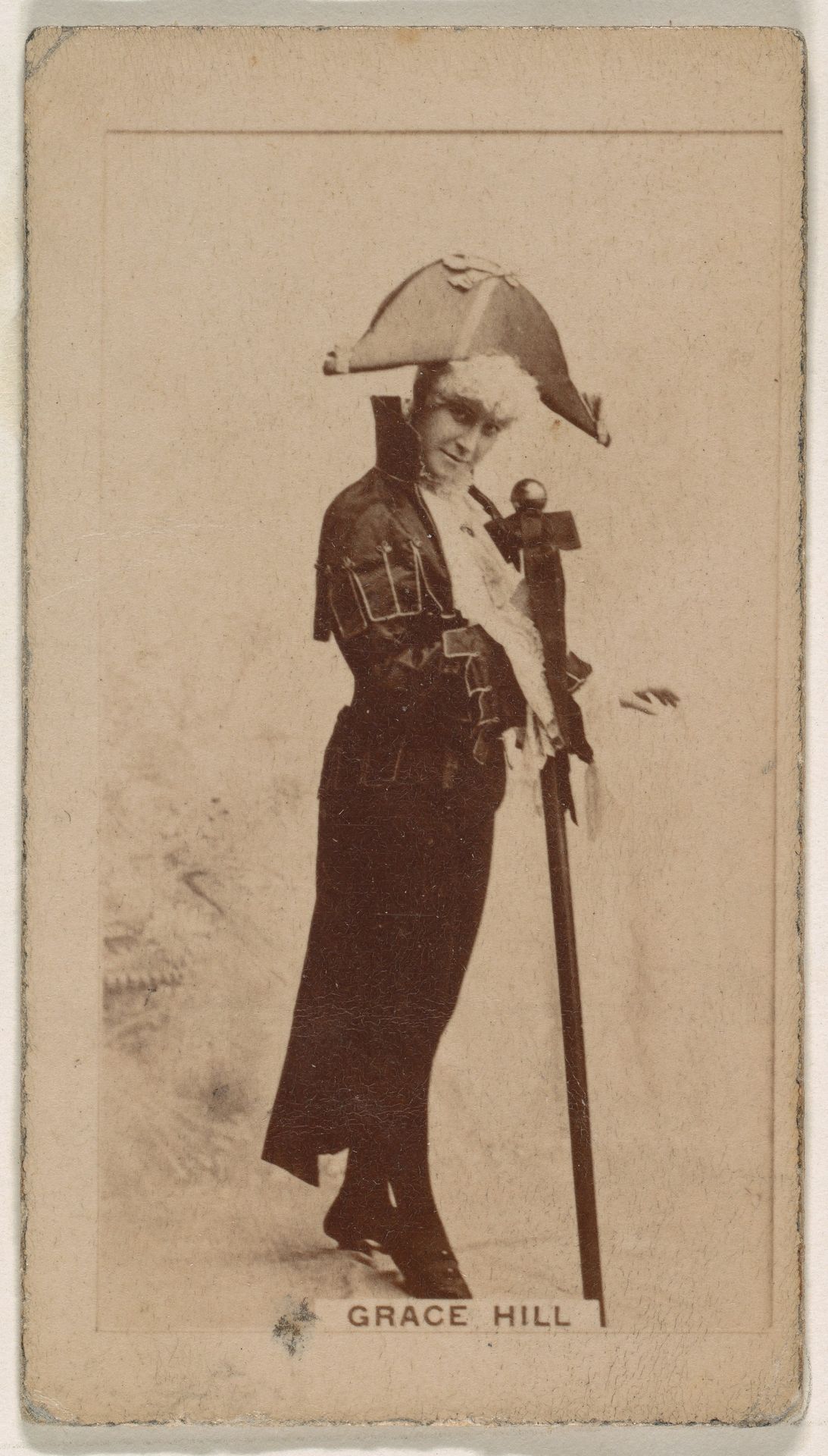 Grace Hill, from the Actresses series (N245) issued by Kinney Brothers to promote Sweet Caporal Cigarettes by Kinney Brothers Tobacco Company