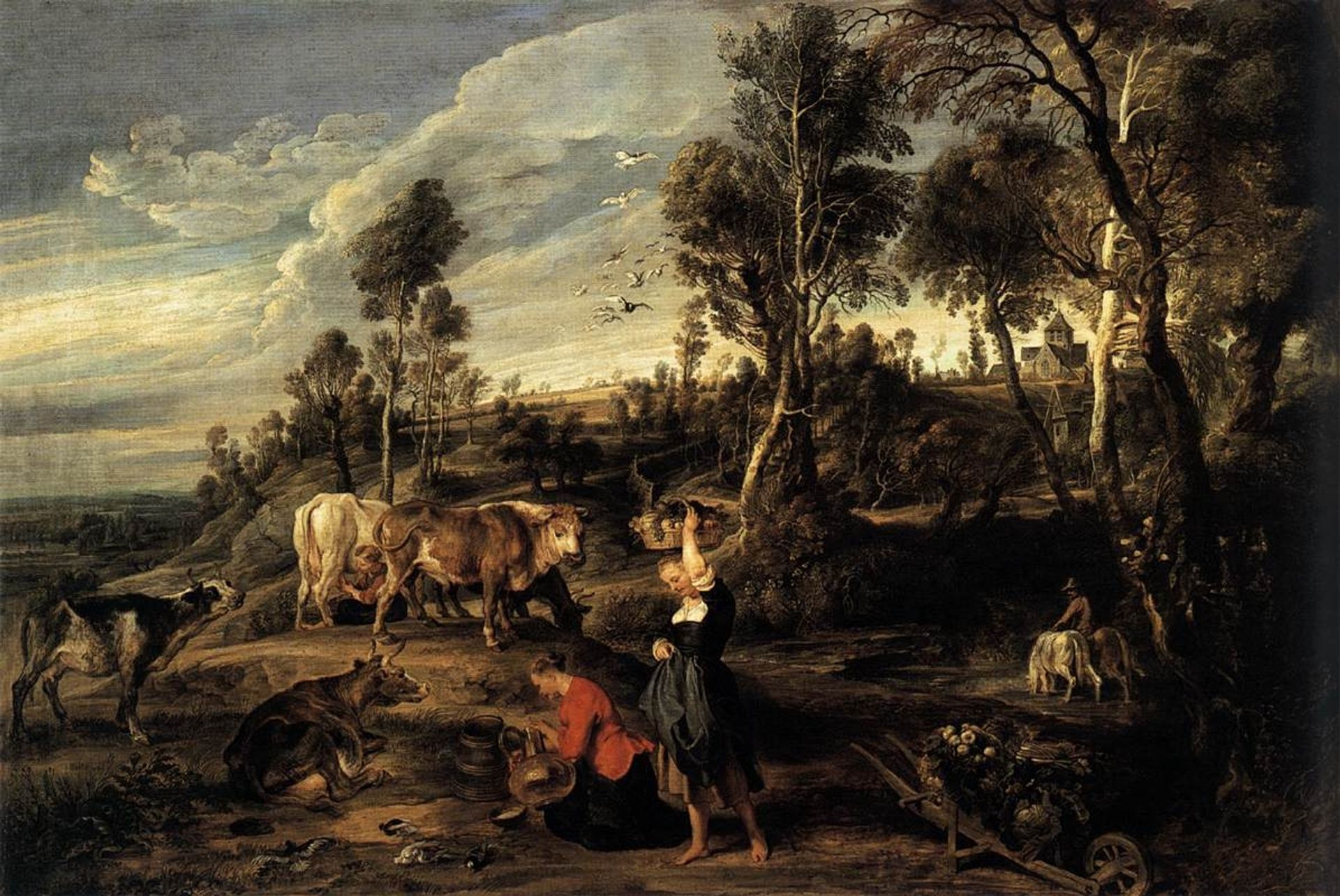 Farm at Laken by Peter Paul Rubens