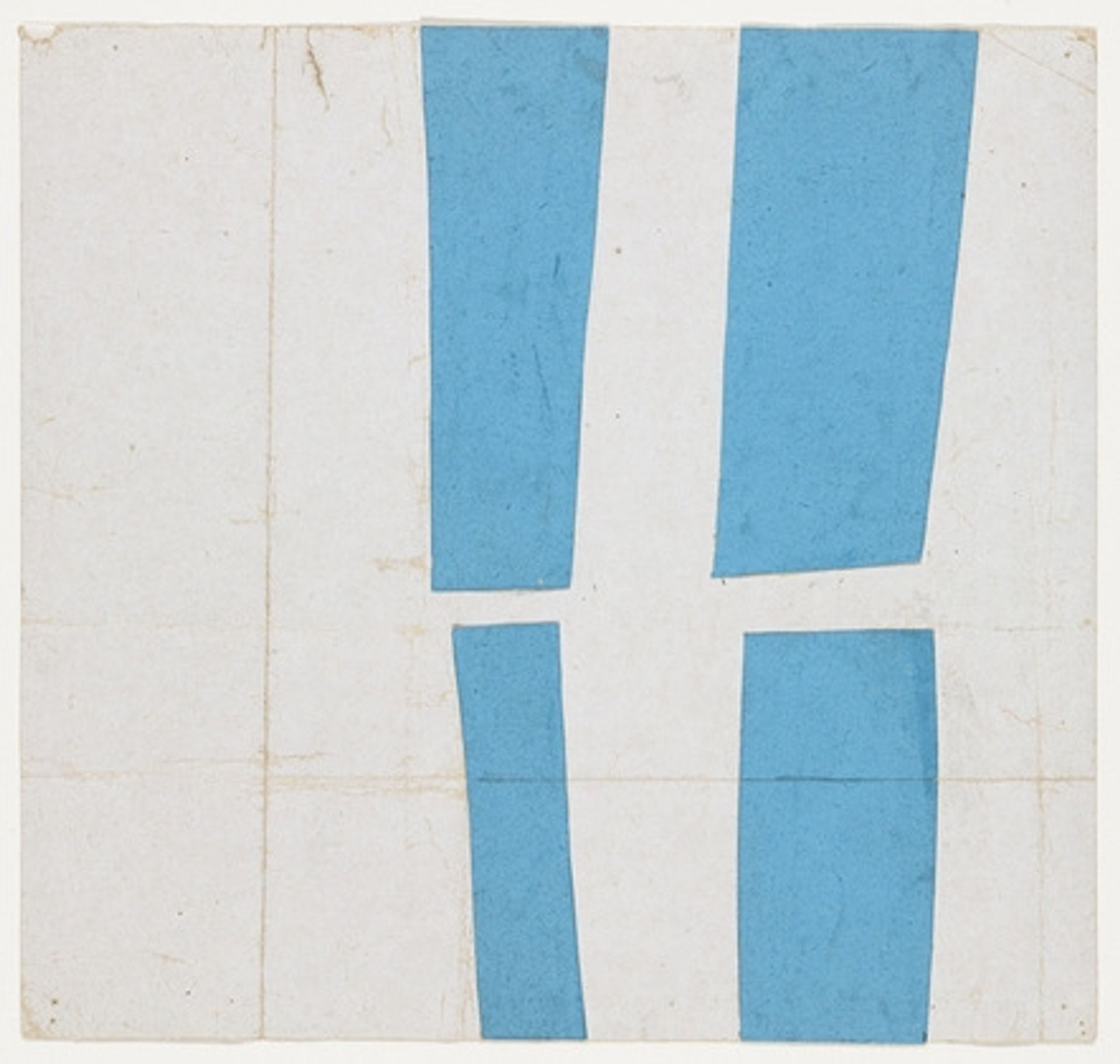 Blue and White by Ellsworth Kelly
