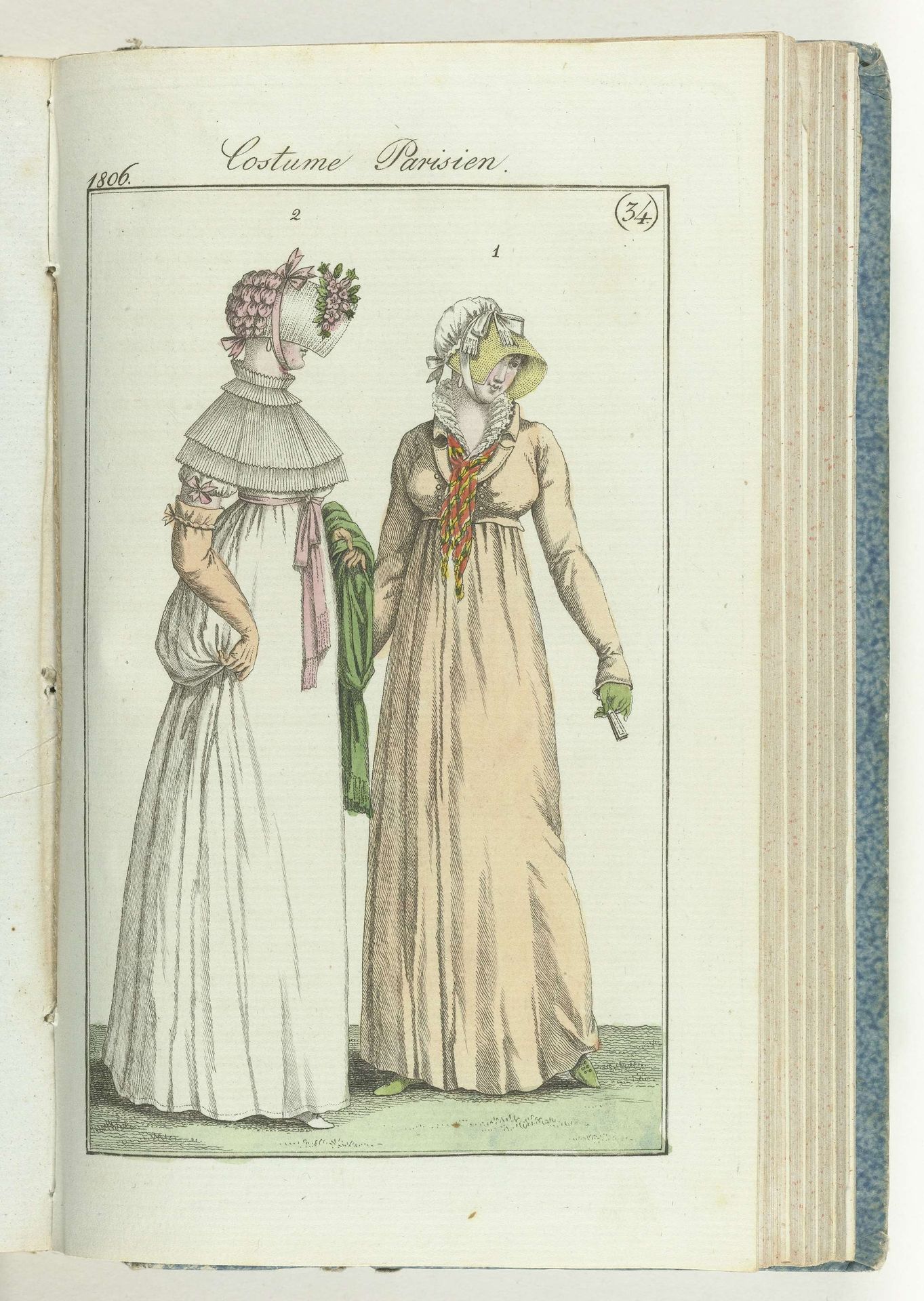 Journal des Dames et des Modes, editie Frankfurt 18 août 1806, Costume Parisien (34) by Friedrich Ludwig Neubauer