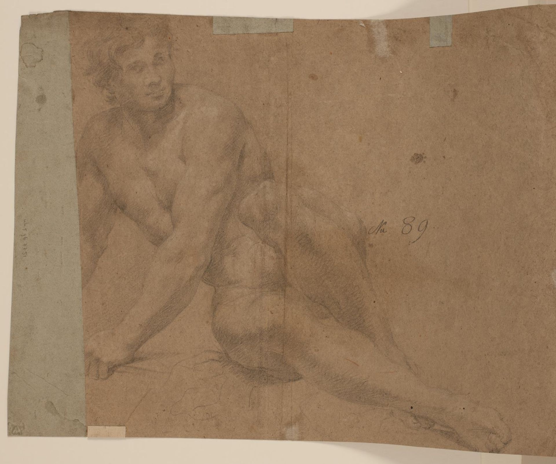 Mandlig modelstudie by Hendrik Krock